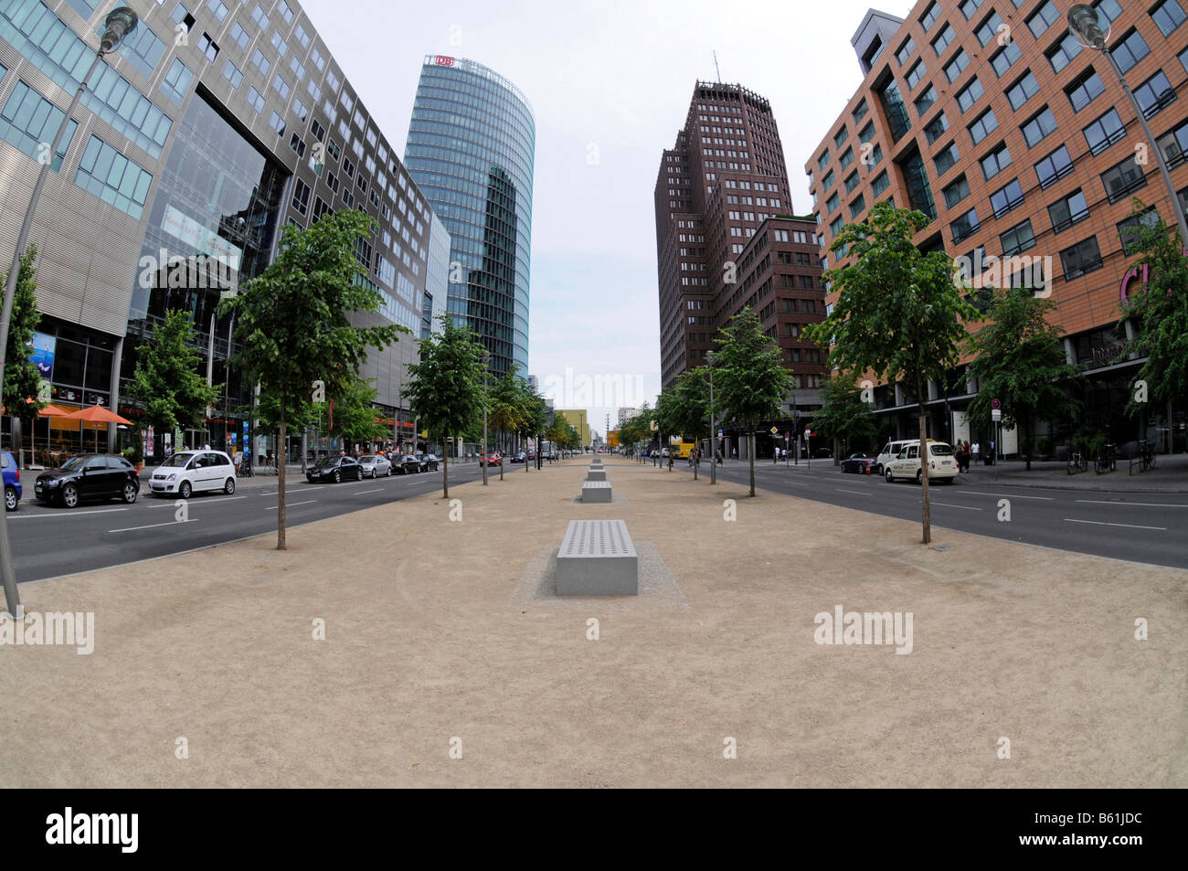 Bâtiments à plusieurs étages de la Potsdamer Platz, Berlin Banque D'Images