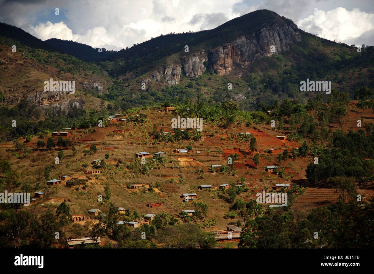 Montagnes Usambara granit - Tanzanie, Afrique de l'Est Banque D'Images