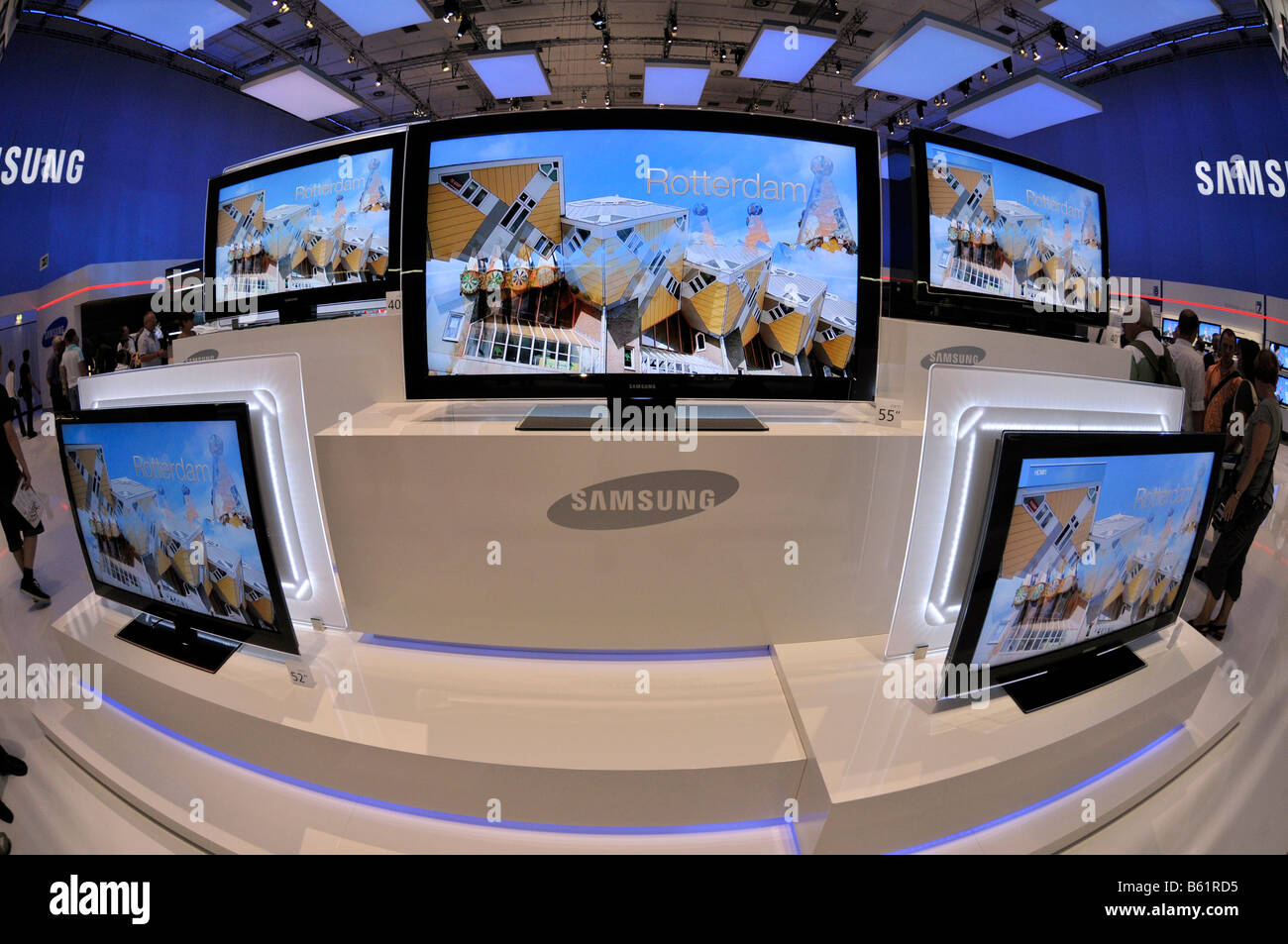 Les panneaux plats de Samsung, International Radio exposition IFA, Berlin, Germany, Europe Banque D'Images