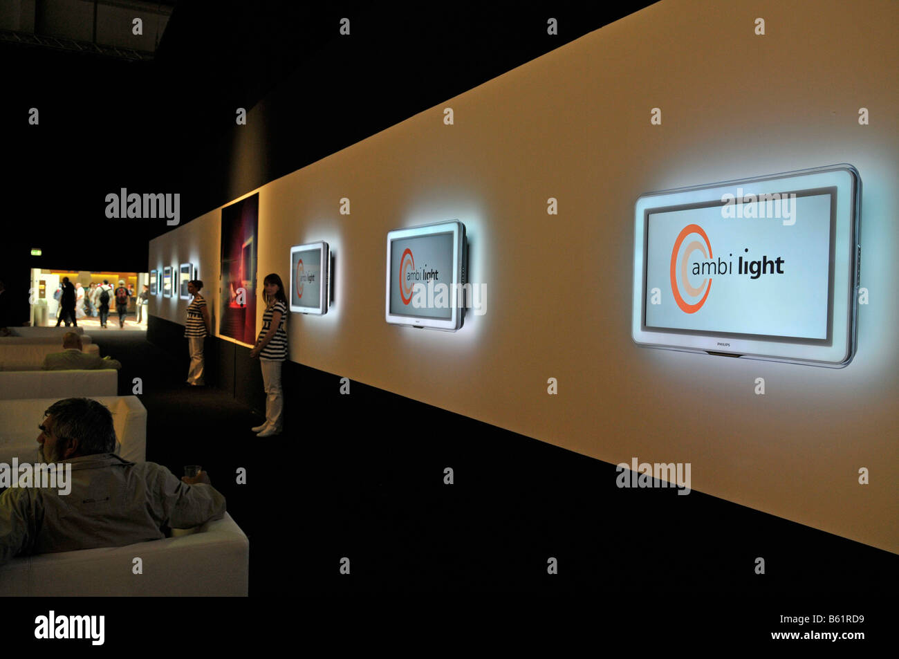 Les écrans de lumière ambi, Philips Radio International Exhibition ifa, Berlin, Germany, Europe Banque D'Images