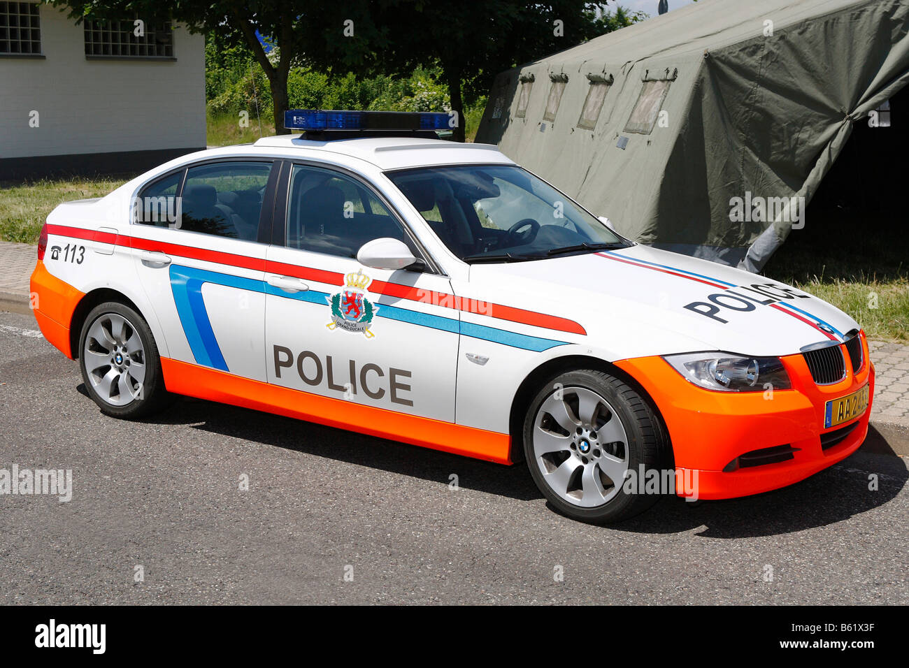 Voiture de police de Luxembourg Photo Stock Alamy