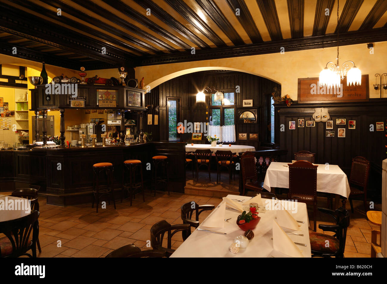 Henneberger Haus Restaurant, intérieur, Meiningen, Rhoen, Thuringe, Allemagne, Europe Banque D'Images