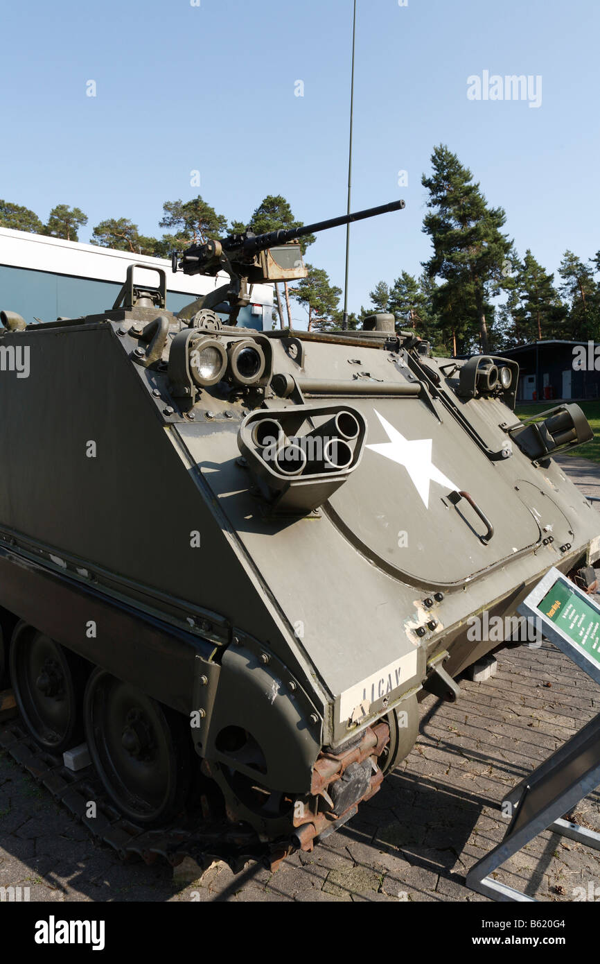 M113 A2, point frontière Alpha, Musée/Rasdorf Geisa, Rhoen, Hesse/Thuringe, Allemagne, Europe Banque D'Images