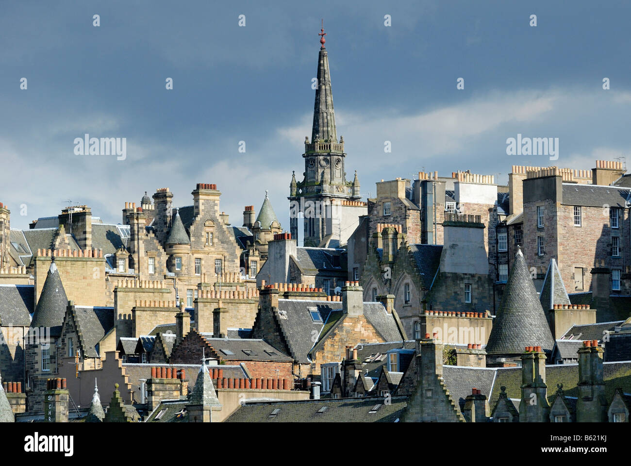 Maisons de ville historiques, Édimbourg, Écosse, Grande-Bretagne, Europe Banque D'Images