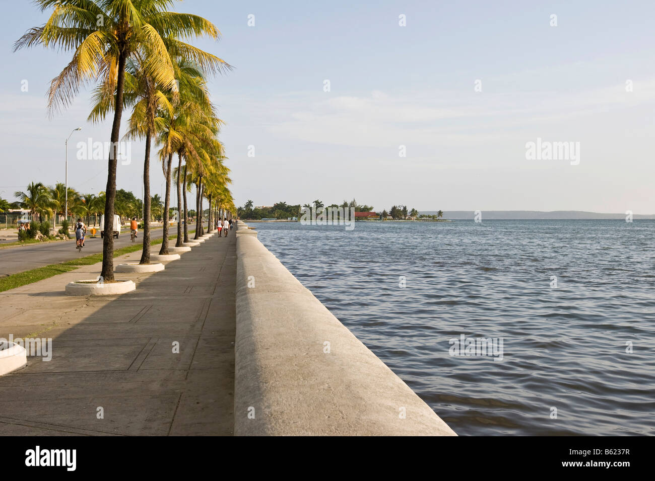 Route côtière à Cienfuegos, Cuba, Caraïbes, Amérique Latine Banque D'Images