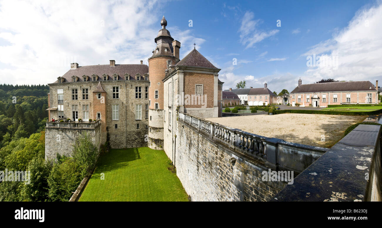 Château de Modave, Château de Modave, vue panoramique, Modave, Province de  Liège, Belgique, Europe Photo Stock - Alamy