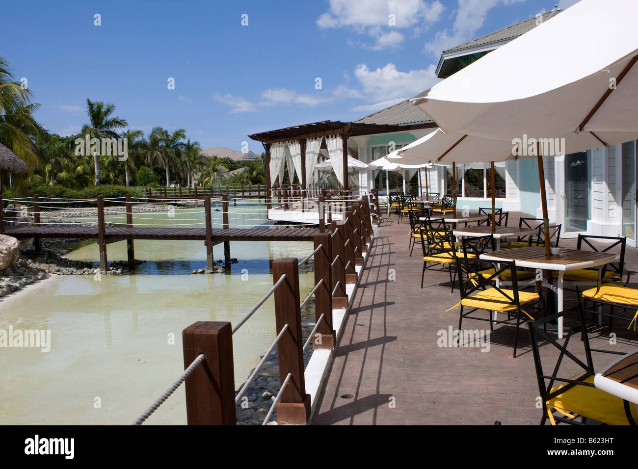 Restaurant, hôtel Tryp Peninsula Varadero, Cuba, Caraïbes, Amérique, Banque D'Images