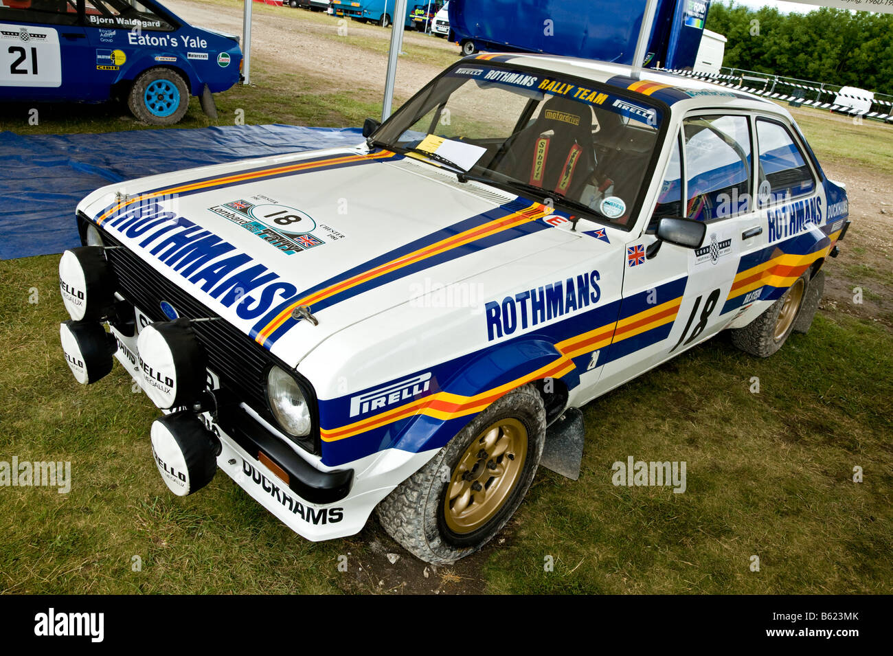 1977 Ford Escort Mk2 RS1800 dans le paddock à Goodwood Festival of Speed, Sussex, UK. Banque D'Images