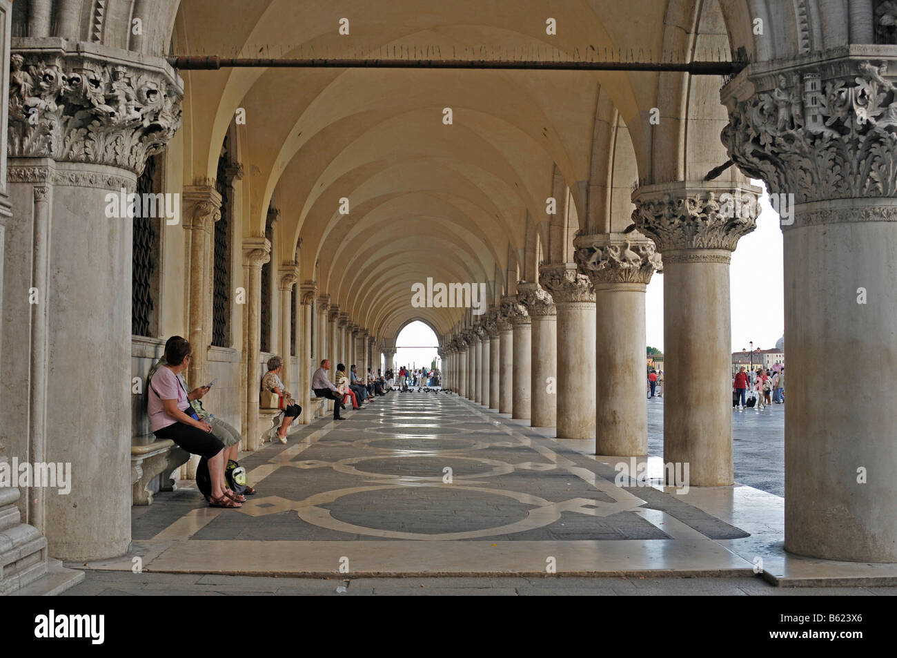 Voûte de l'Palazzo Ducale di Venezia Palace, Venice, Italy, Europe Banque D'Images