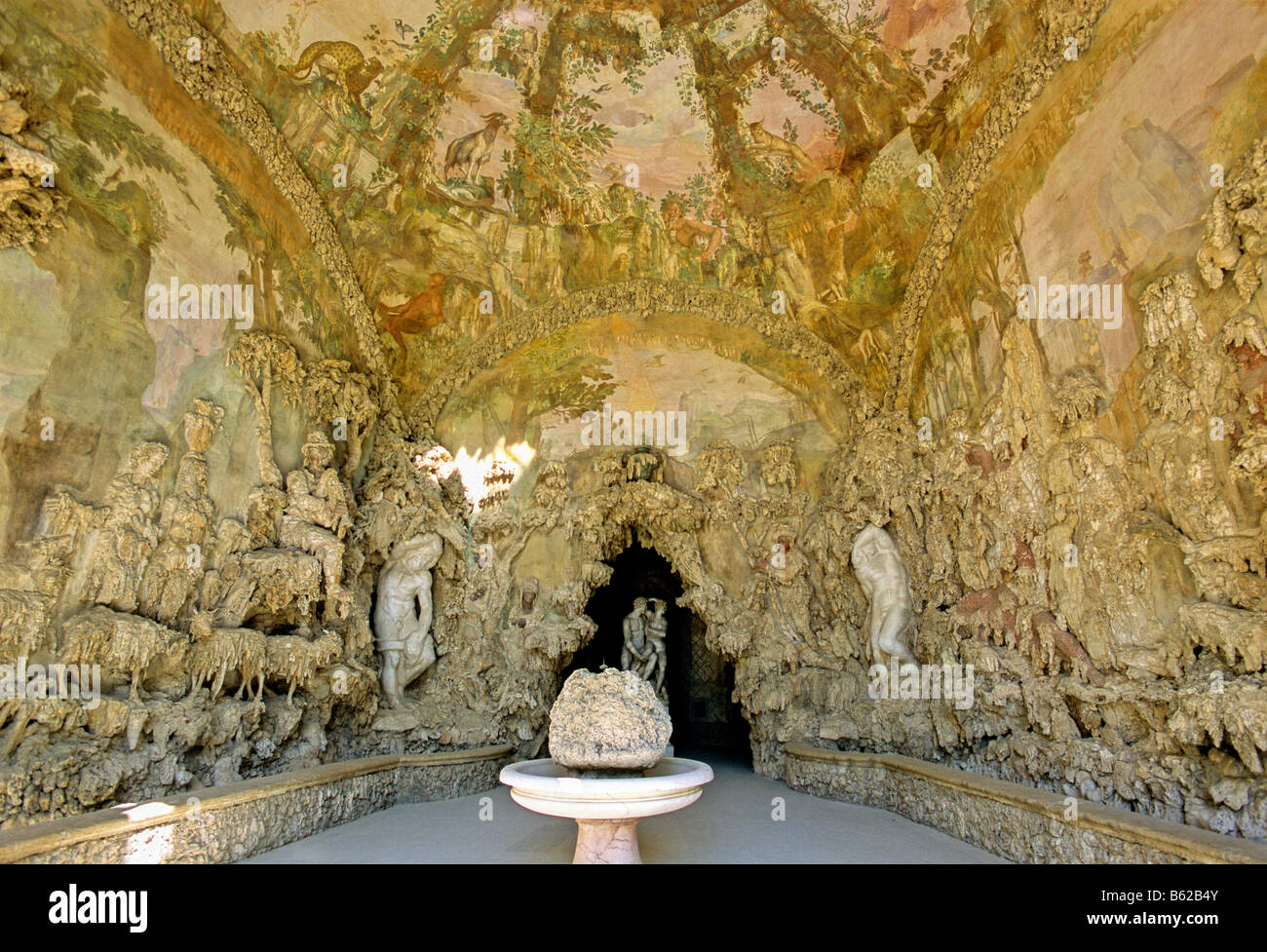 La Grotta di Buontalenti, Jardins de Boboli, le Palais Pitti, Florence, Florence, Toscane, Italie, Europe Banque D'Images