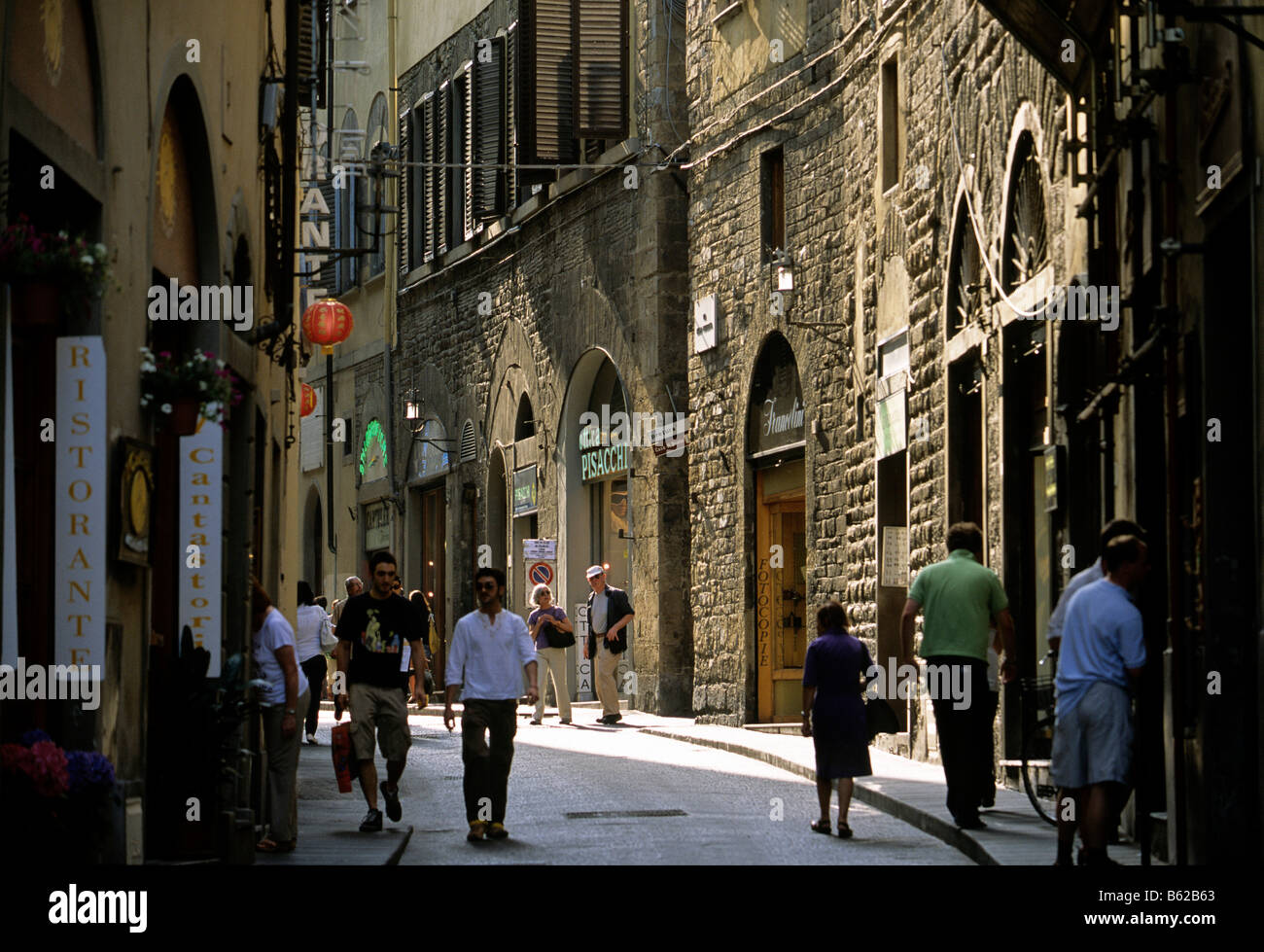 Via della Condotta, Florence, Florence, Toscane, Italie, Europe Banque D'Images