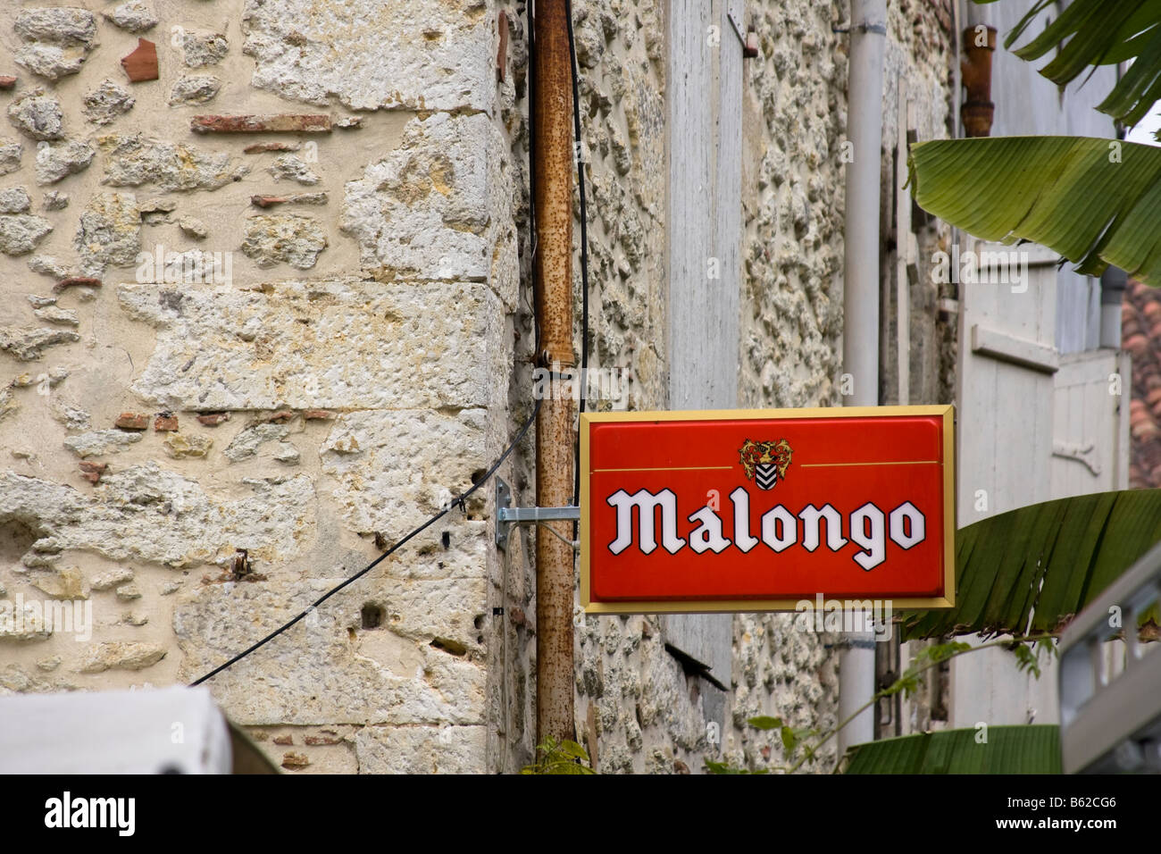 Café Malongo - Eauze, Gers, dans le sud de la France Banque D'Images