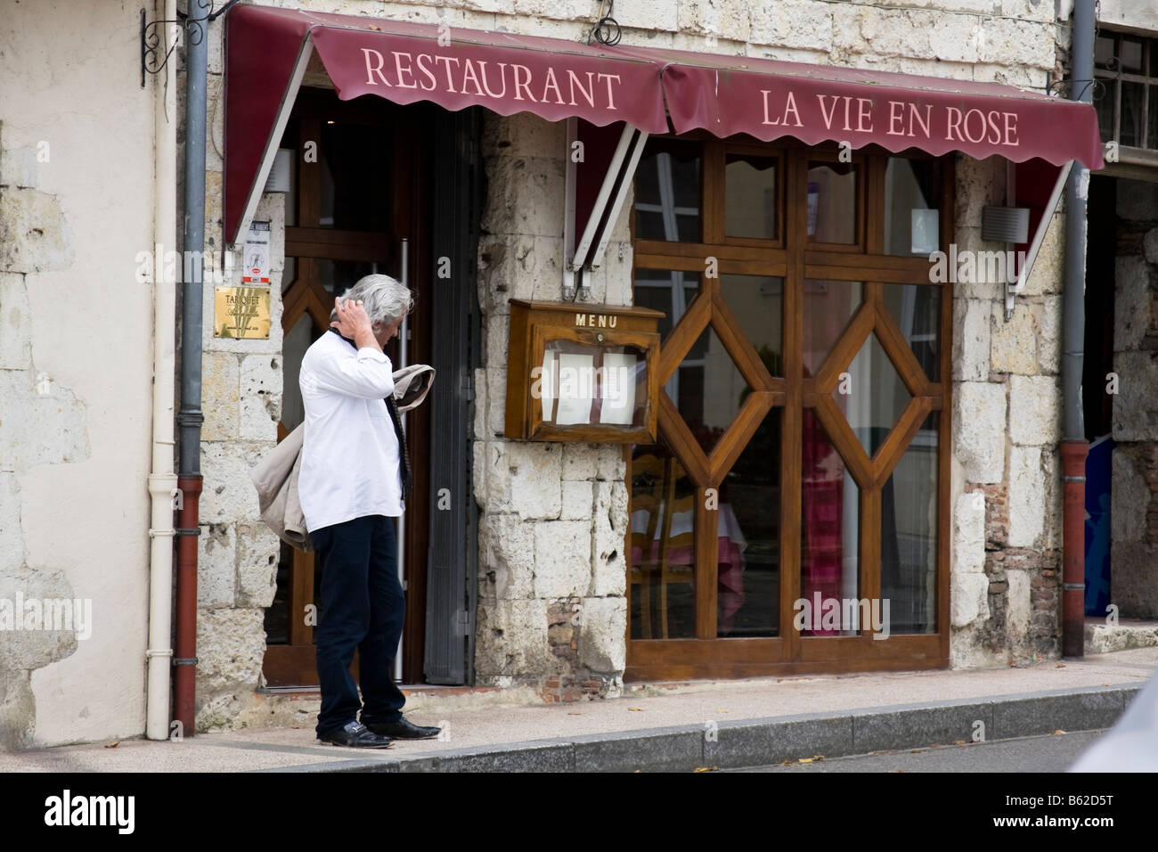 En dehors de l'homme, restaurant Eauze - Gers, dans le sud de la France Banque D'Images