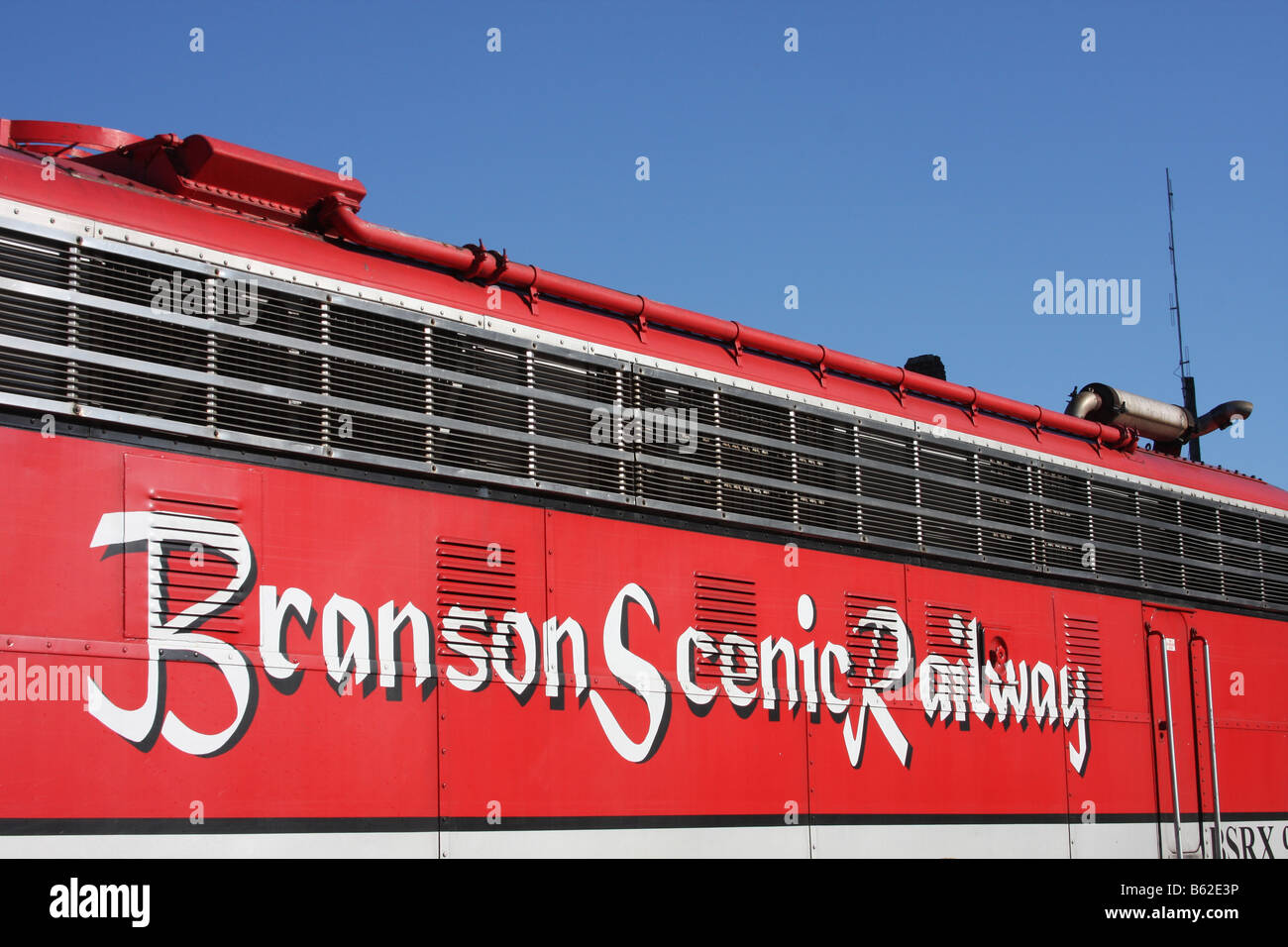 Le Branson Scenic Railway train diesel Banque D'Images