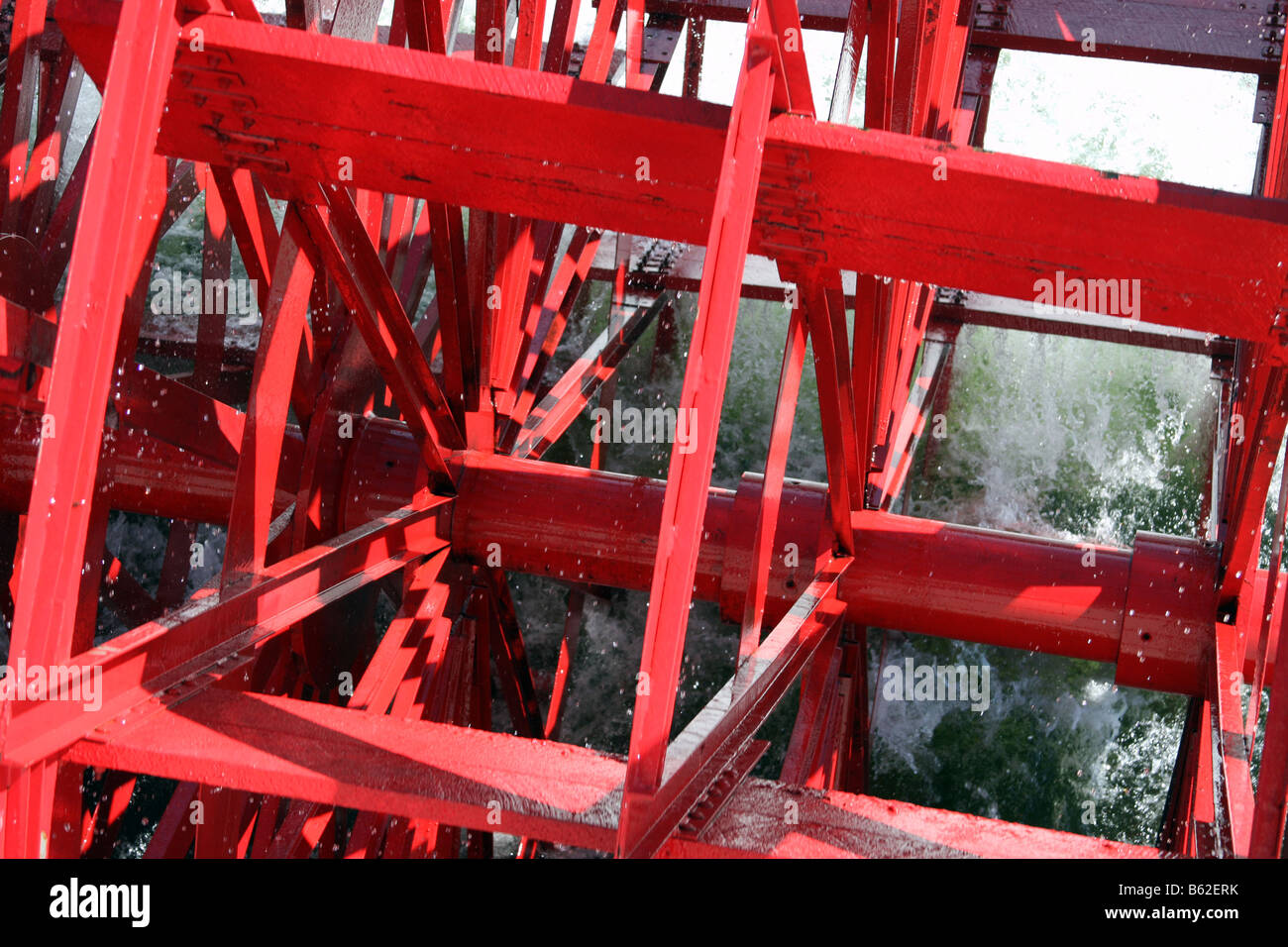 Les palettes à l'arrière du pédalo Showboat Branson Belle Branson Missouri Banque D'Images