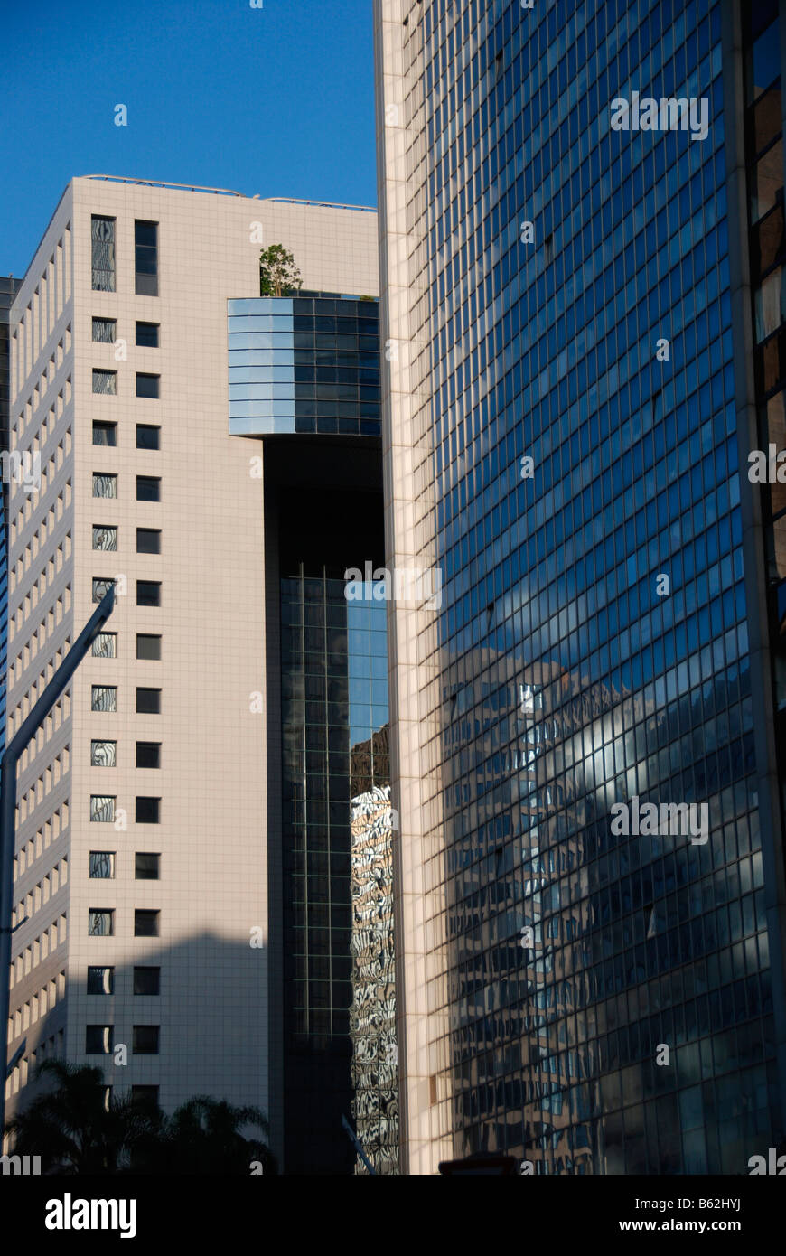 Israël Tel Aviv d'immeubles de grande hauteur dans le centre d'affaires Banque D'Images