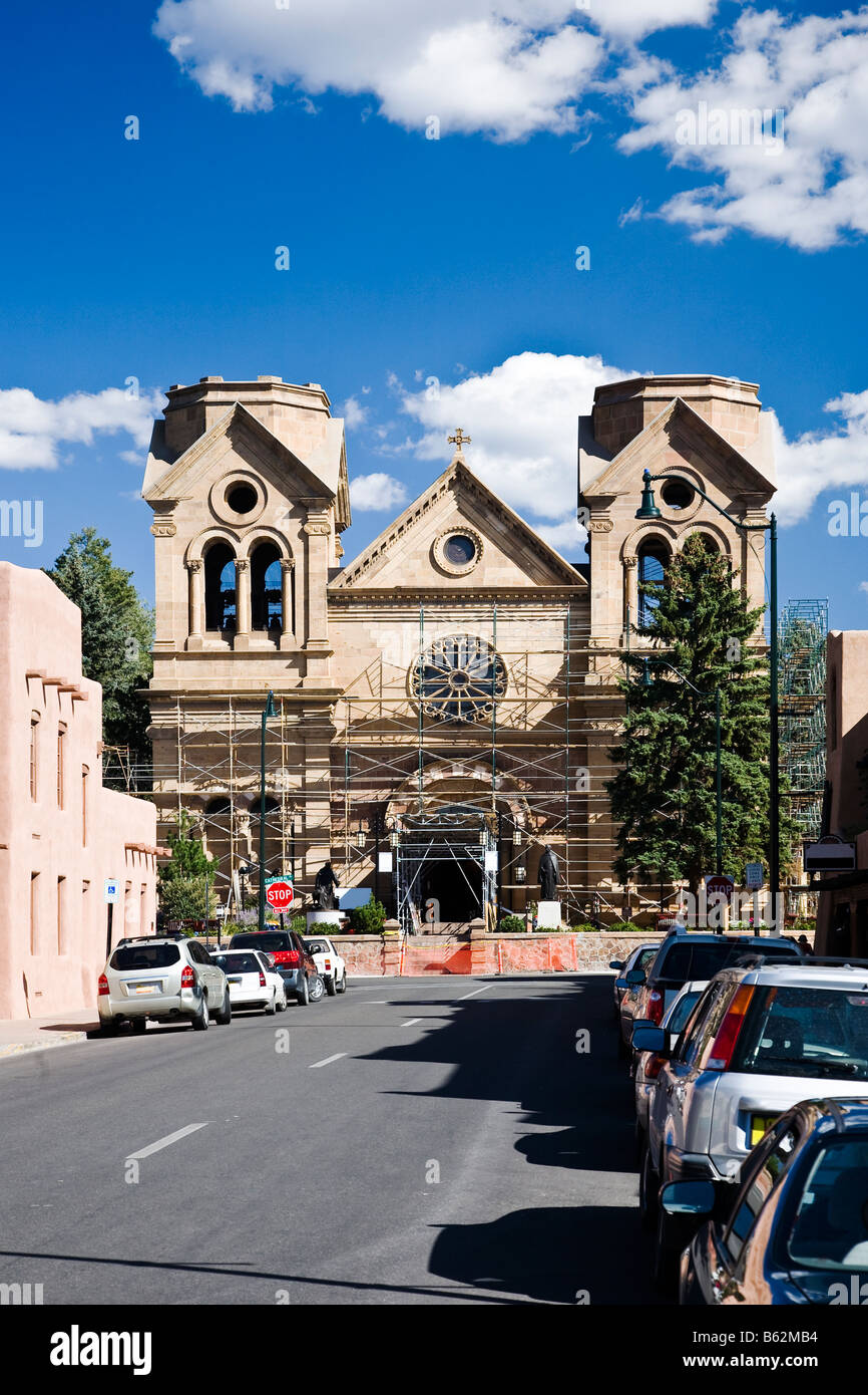 Basilique Cathédrale de Saint François d'Assise, Santa Fe, New Mexico, USA Banque D'Images