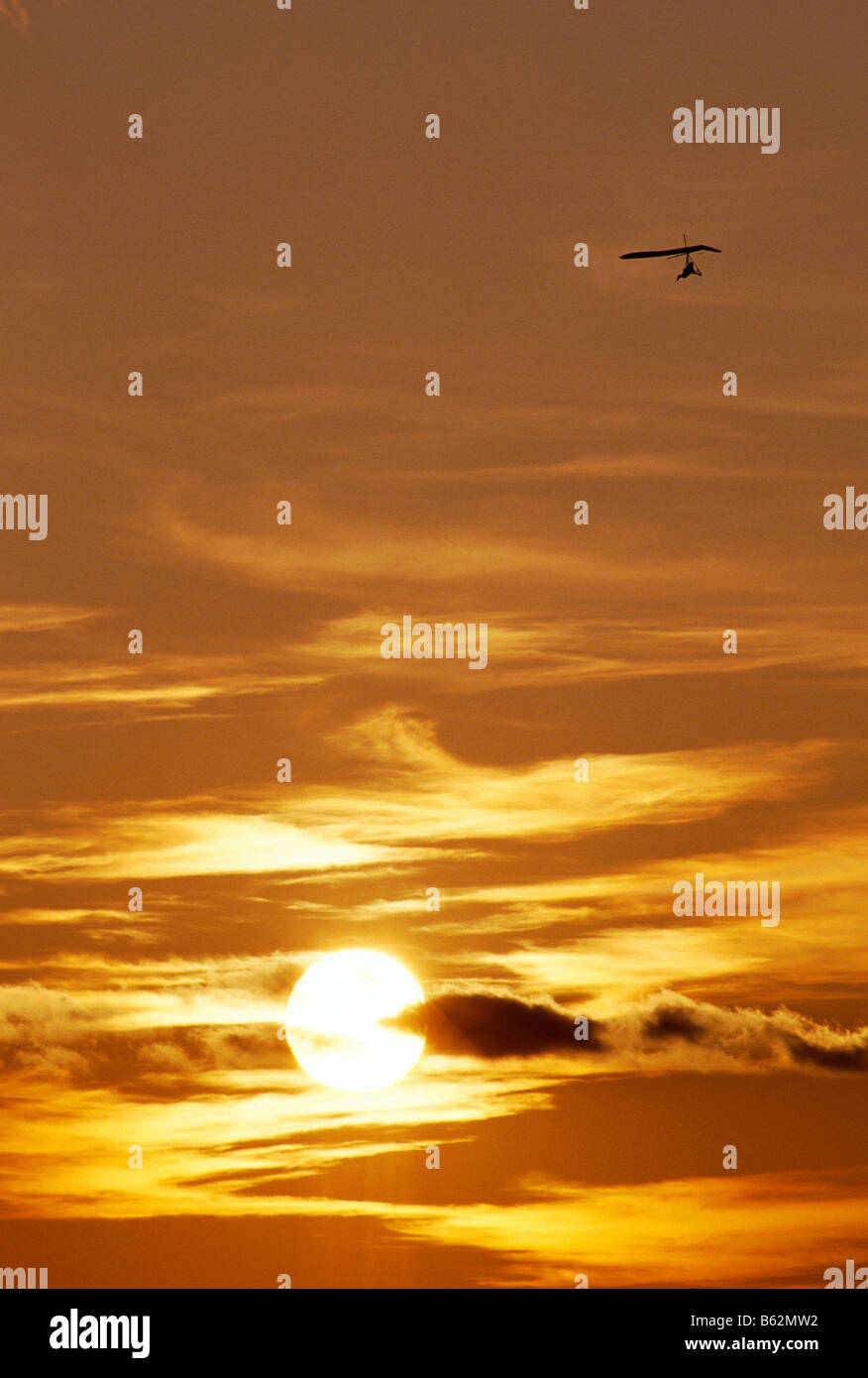 Deltaplane off de la Chaire près de McConnellsburg Pennsylvania USA Banque D'Images