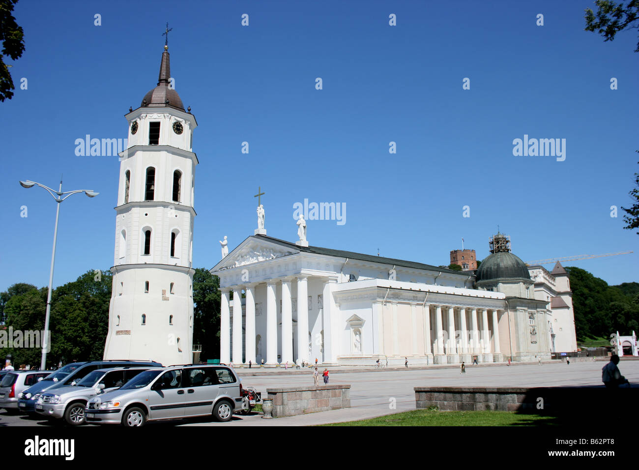 La cathédrale de Vilnius, Lituanie Banque D'Images