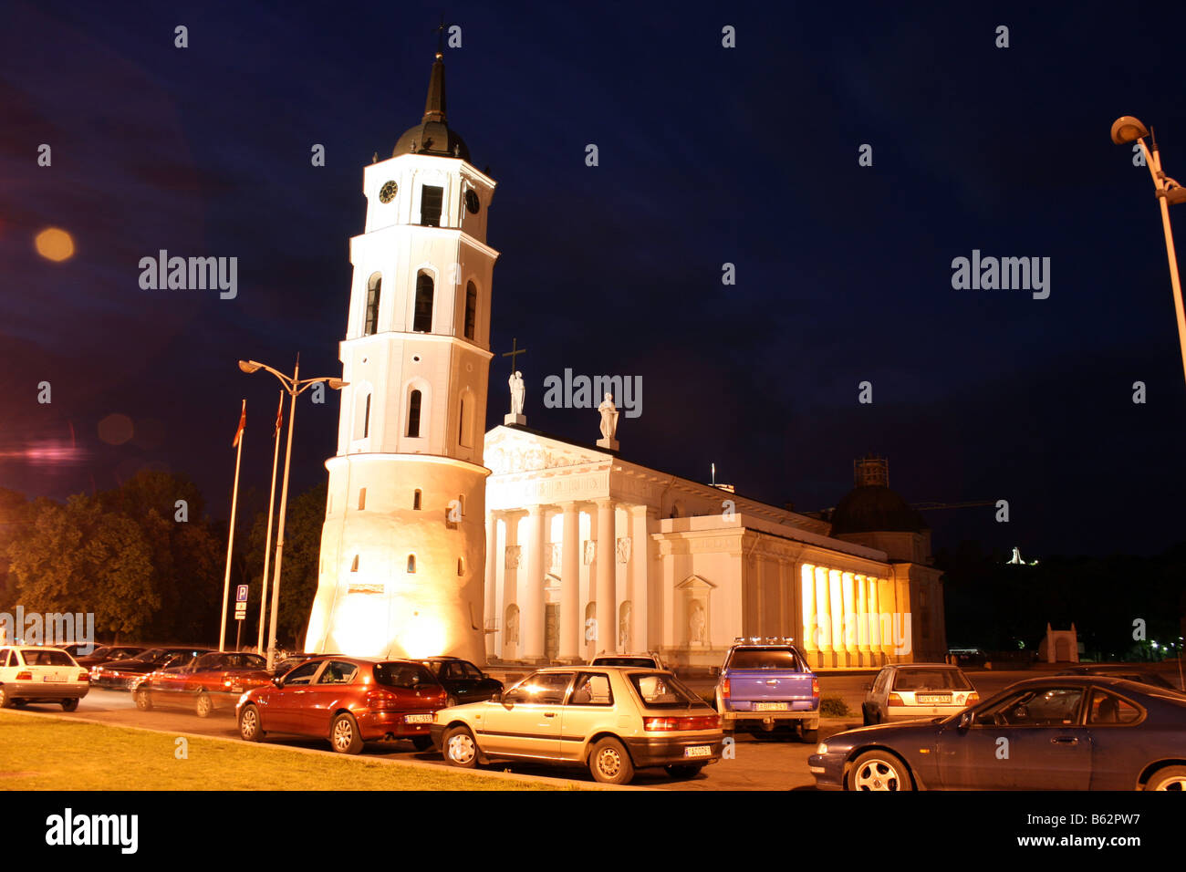 La cathédrale de Vilnius, Lituanie Banque D'Images