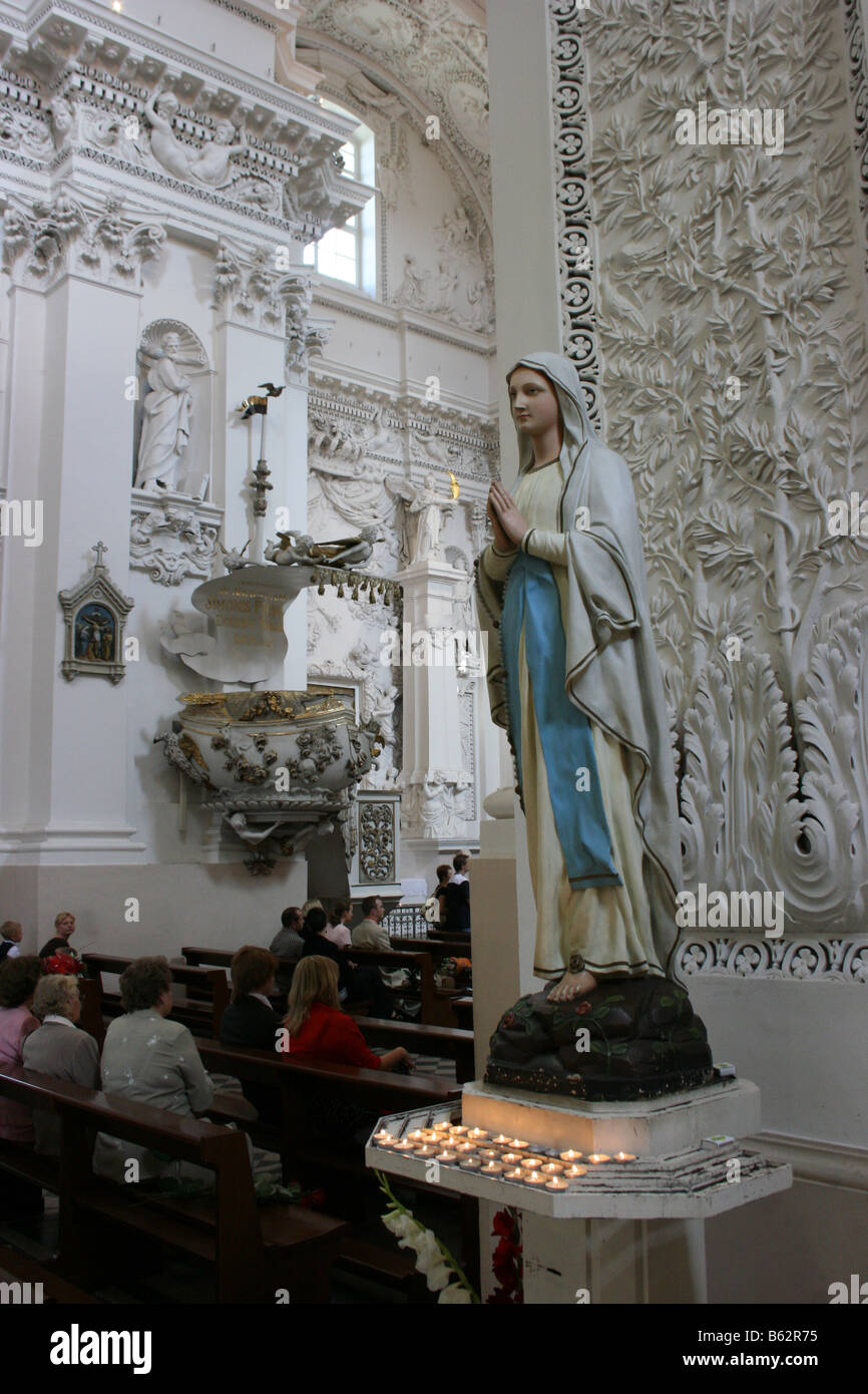 Saint Pierre et Saint Paul's Church, Vilnius, Lituanie Banque D'Images