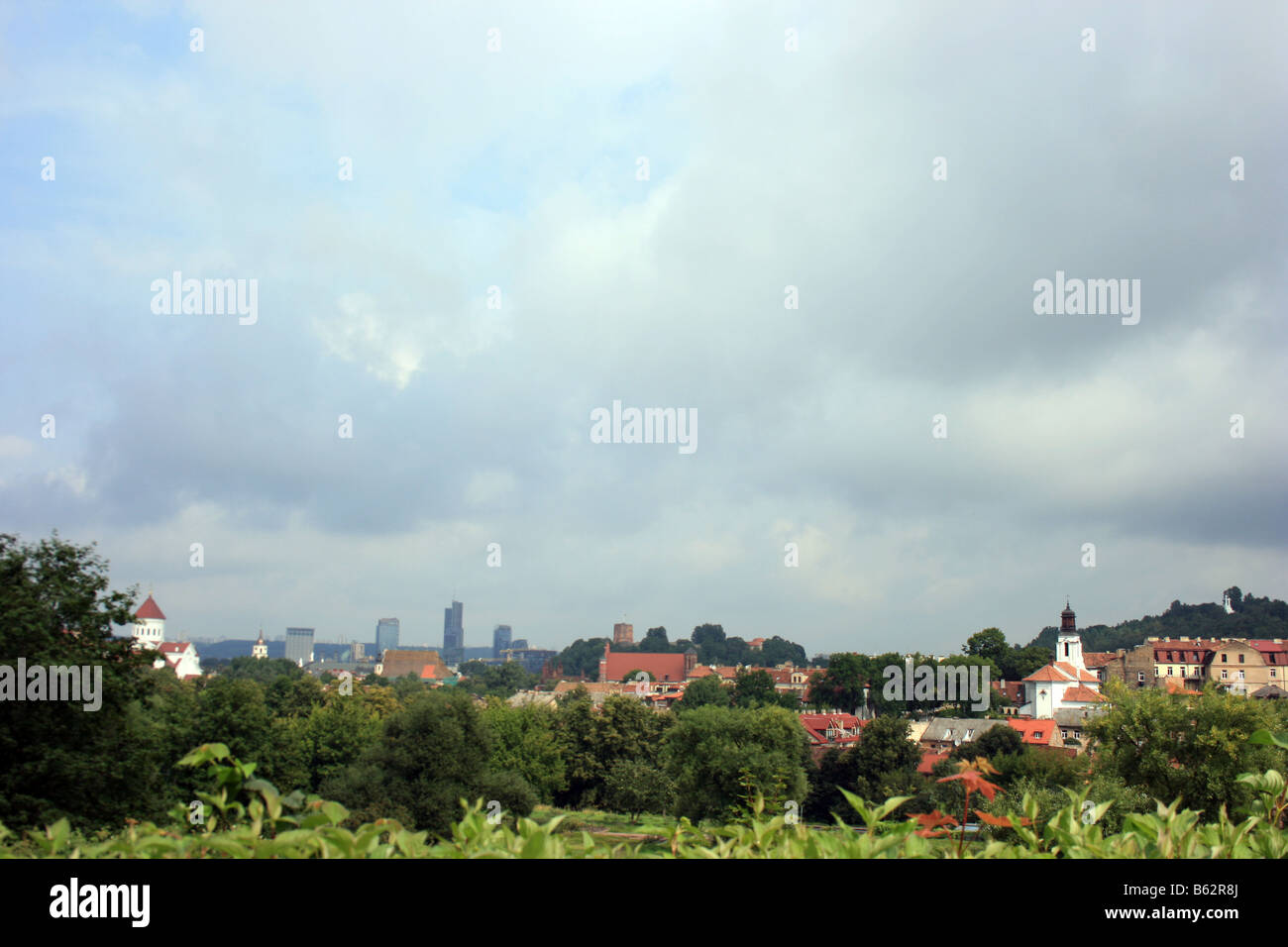 Vue panoramique de Vilnius, Lituanie Banque D'Images