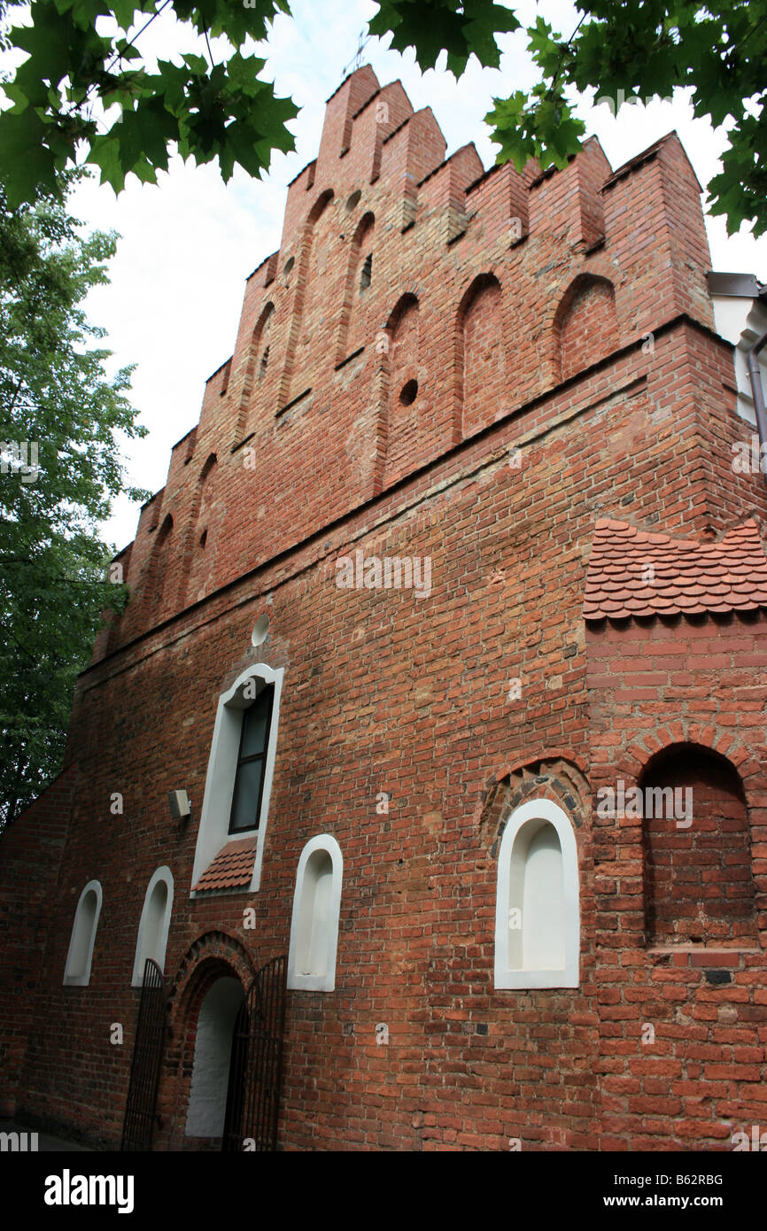 Façade de l'église Saint Nicolas, Vilnius, Lituanie Banque D'Images