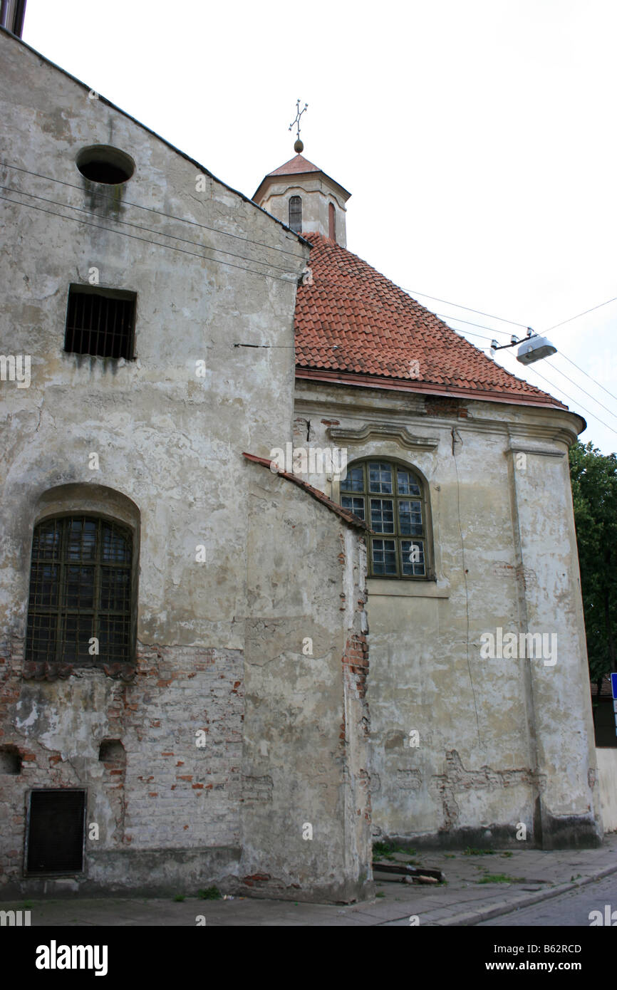 Ancienne église, Vilnius, Lituanie Banque D'Images