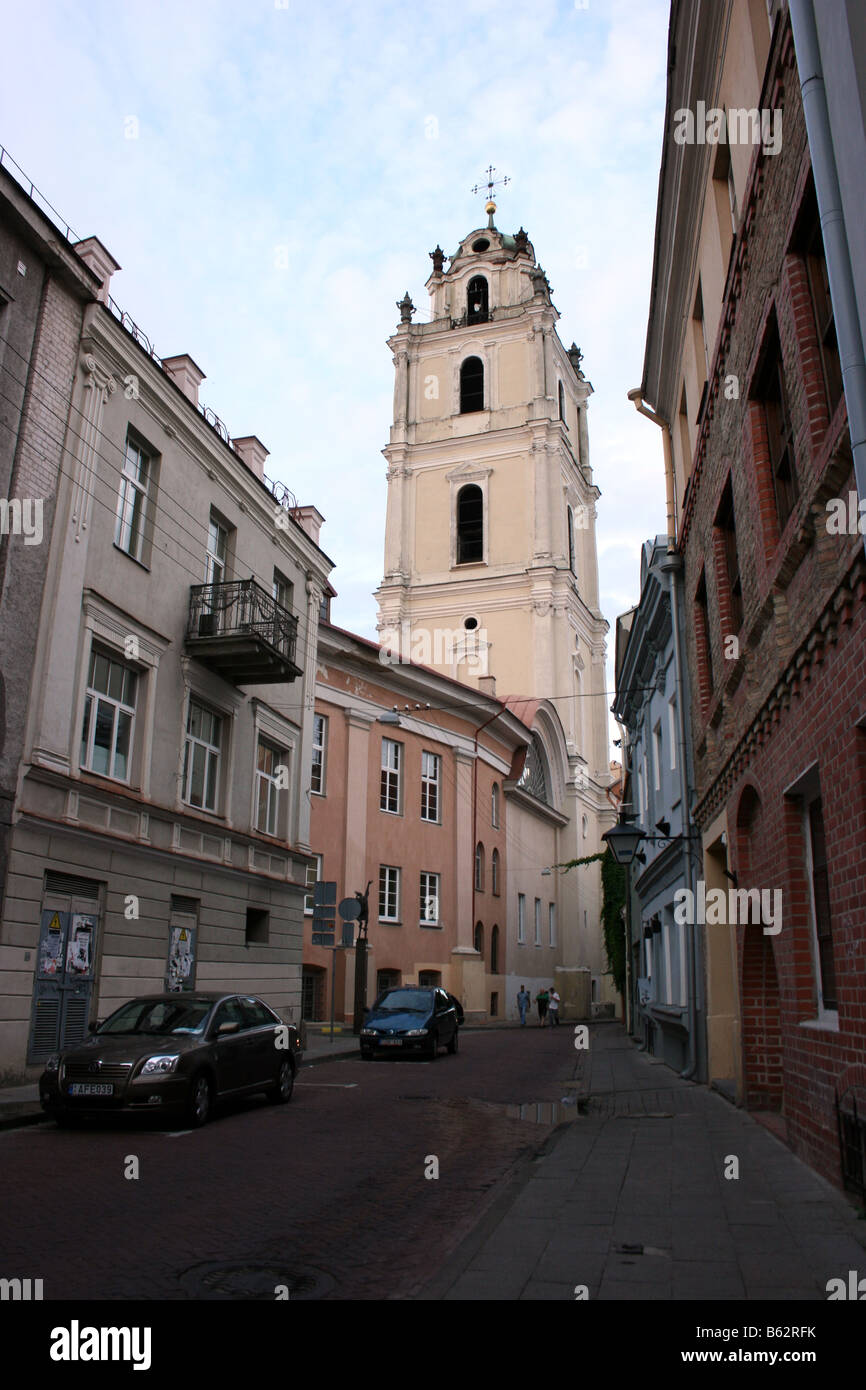 Vieille ville, Vilnius, Lituanie Banque D'Images
