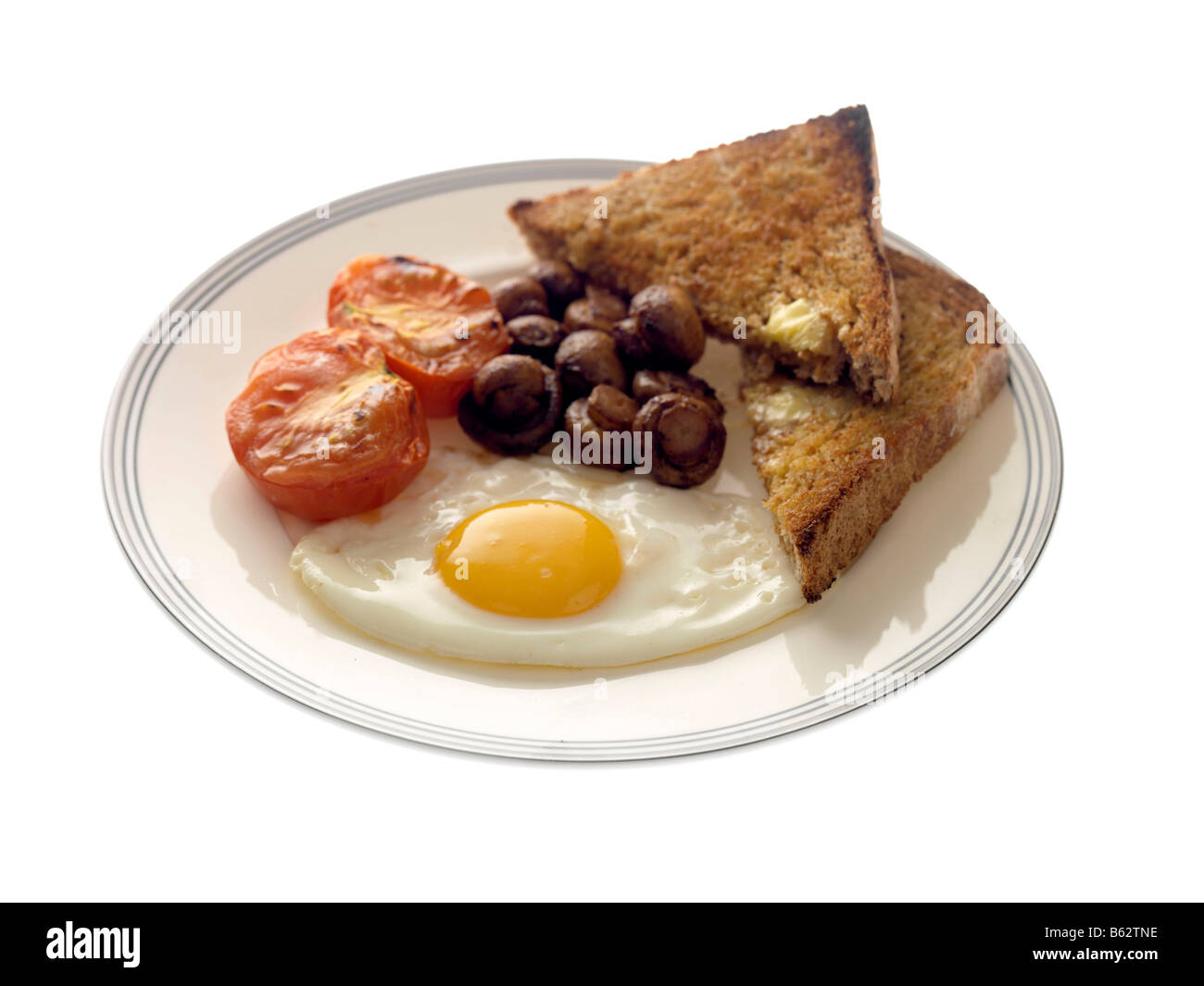 Le petit déjeuner anglais en bonne santé Banque D'Images