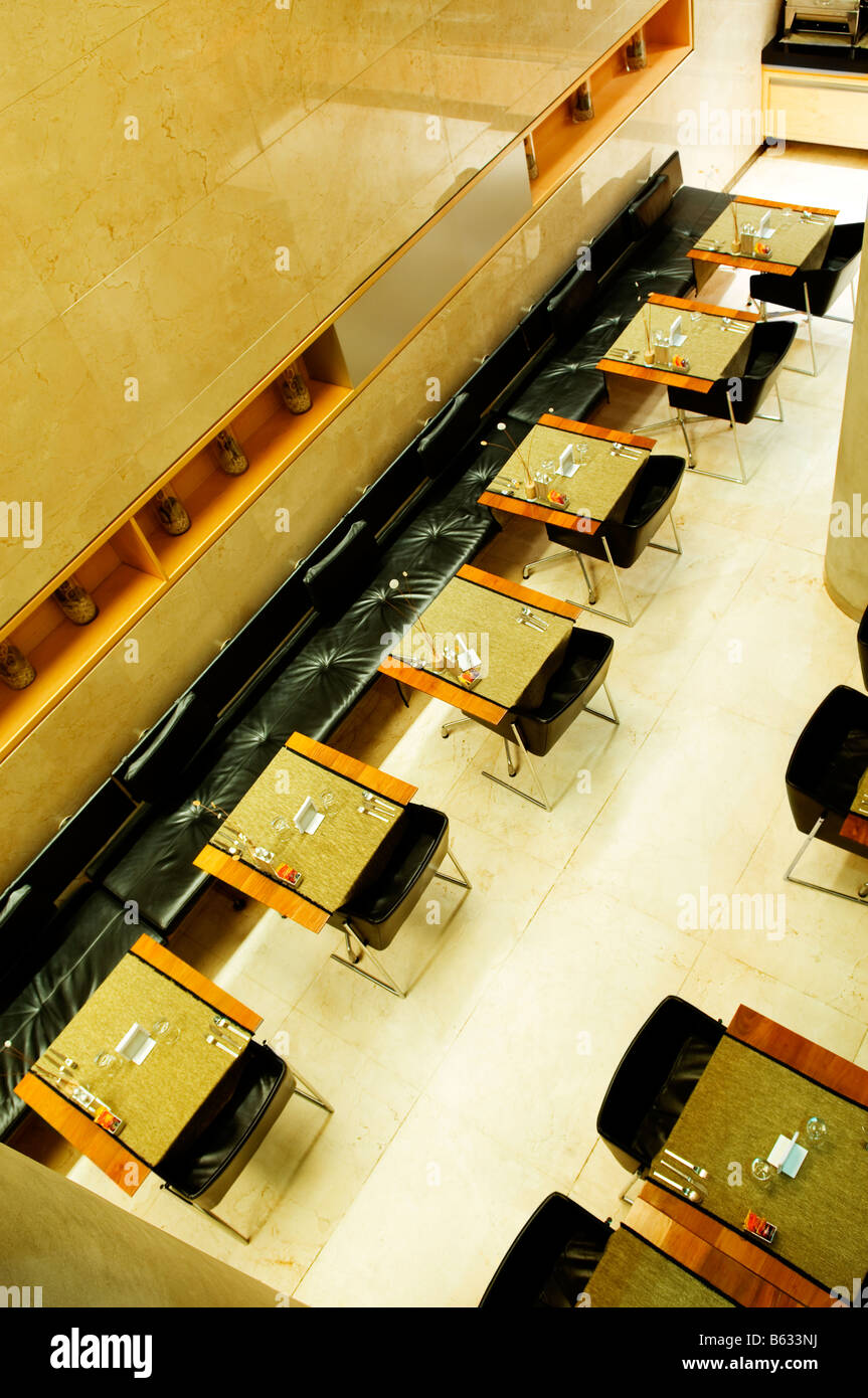 Chaises vides dans un hôtel Banque D'Images