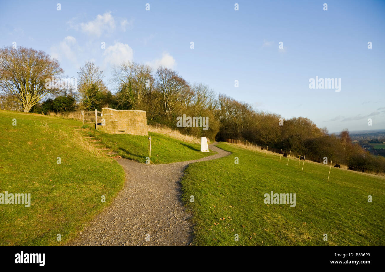 Fort Hill Dorking, Surrey, Angleterre Banque D'Images