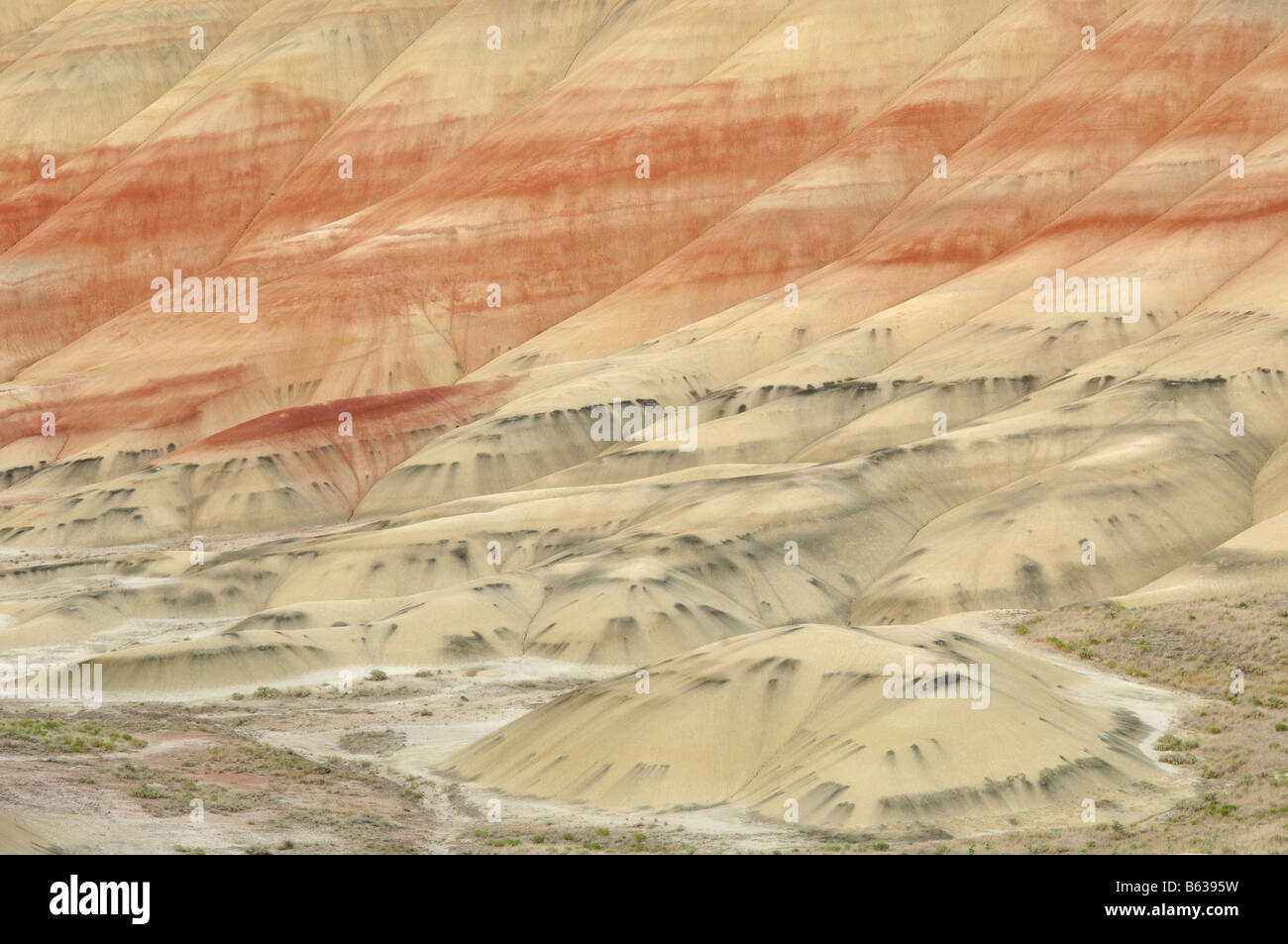 Le Painted Hills de la John Day Fossil jumeaux Oregon USA Banque D'Images