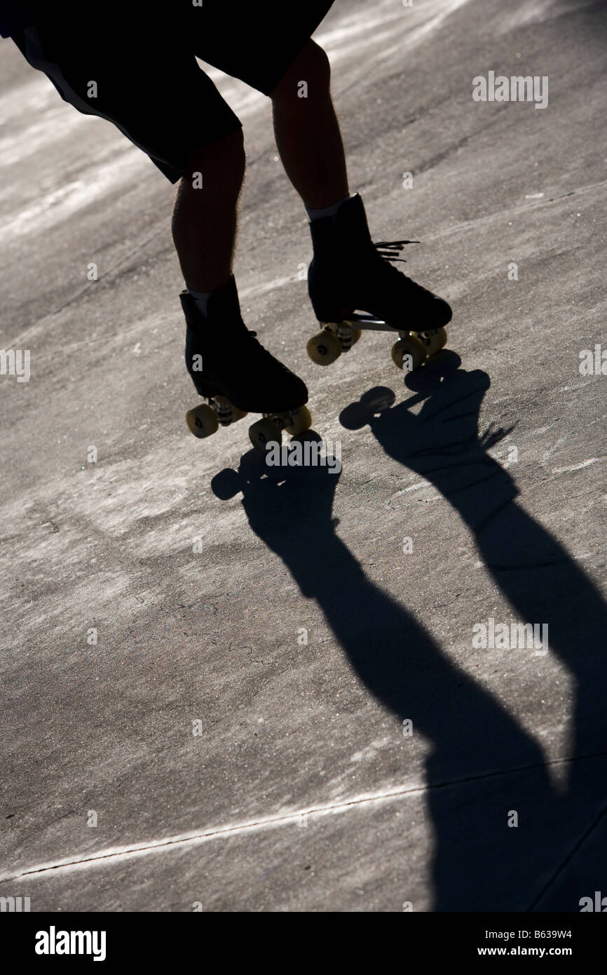 Patinage artistique danse Venice Beach Los Angeles County California United States of America Banque D'Images