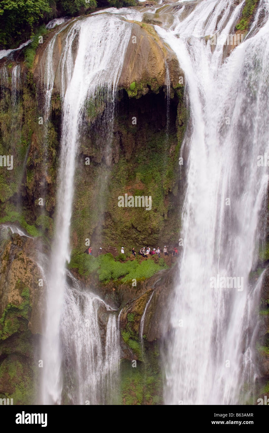 Chine Guizhou Province Huangguoshu Waterfall plus grand en Chine 81m de large et 74m de haut Banque D'Images