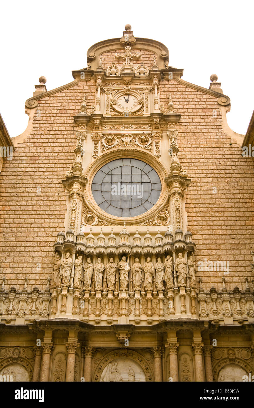 La basilique de Montserrat, Montserrat, près de Barcelone, Espagne Banque D'Images