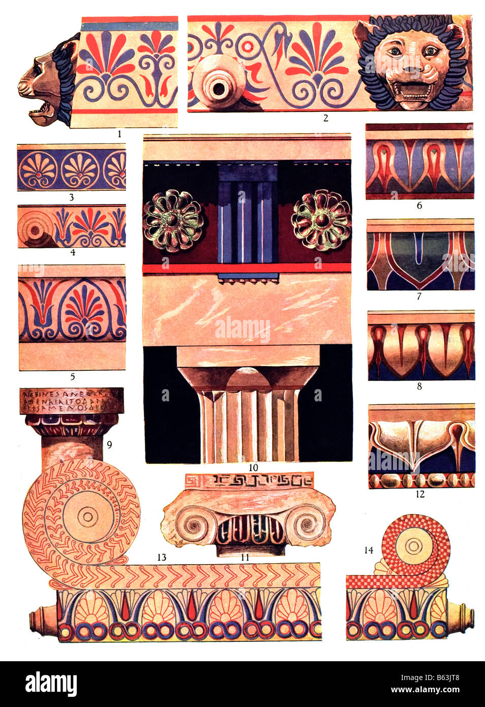 L'Ornement grec en grec Banque D'Images