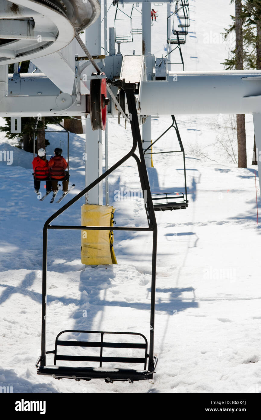 Station de ski à Lake Tahoe en Californie Banque D'Images