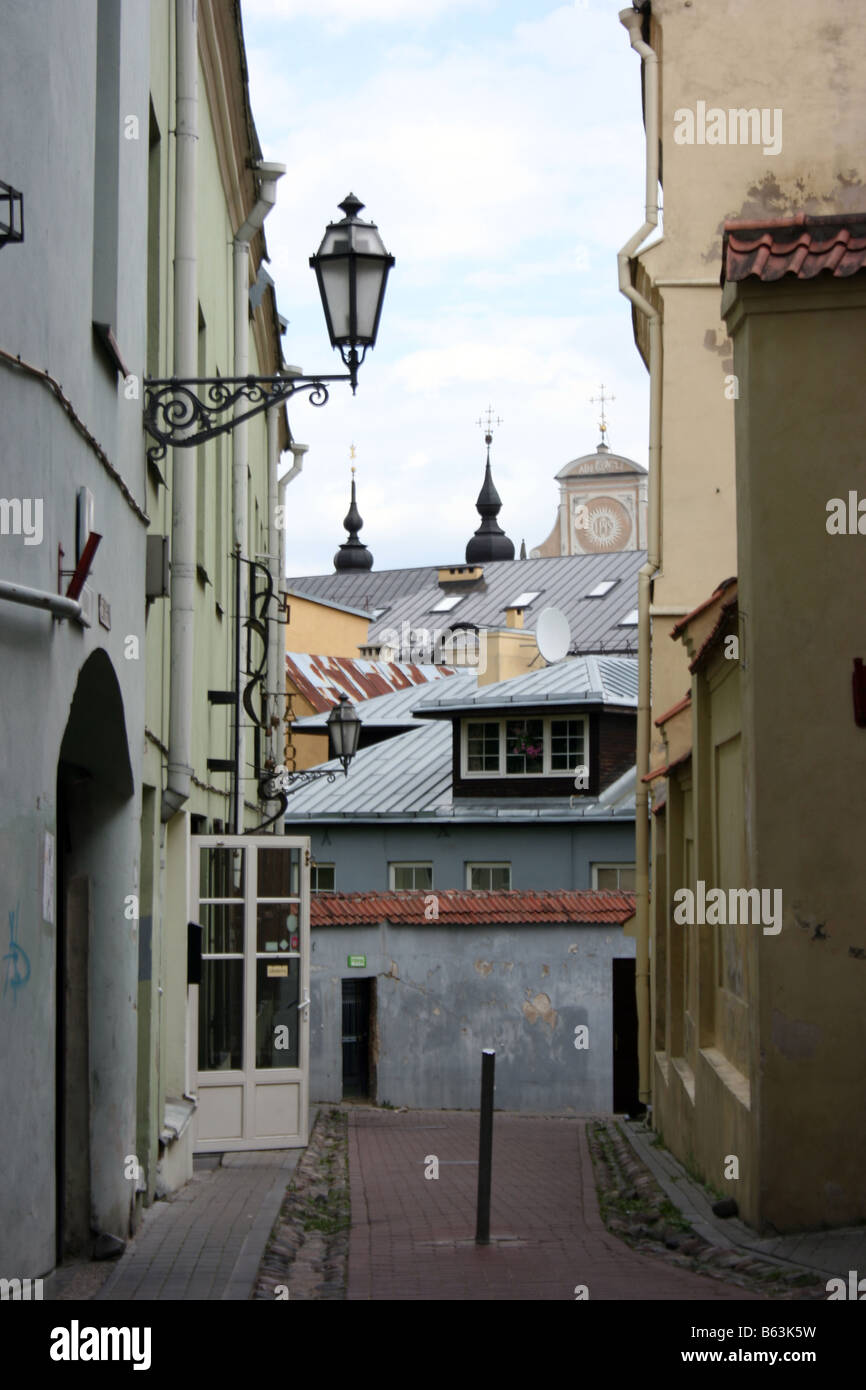 Vieille ville, Vilnius, Lituanie Banque D'Images