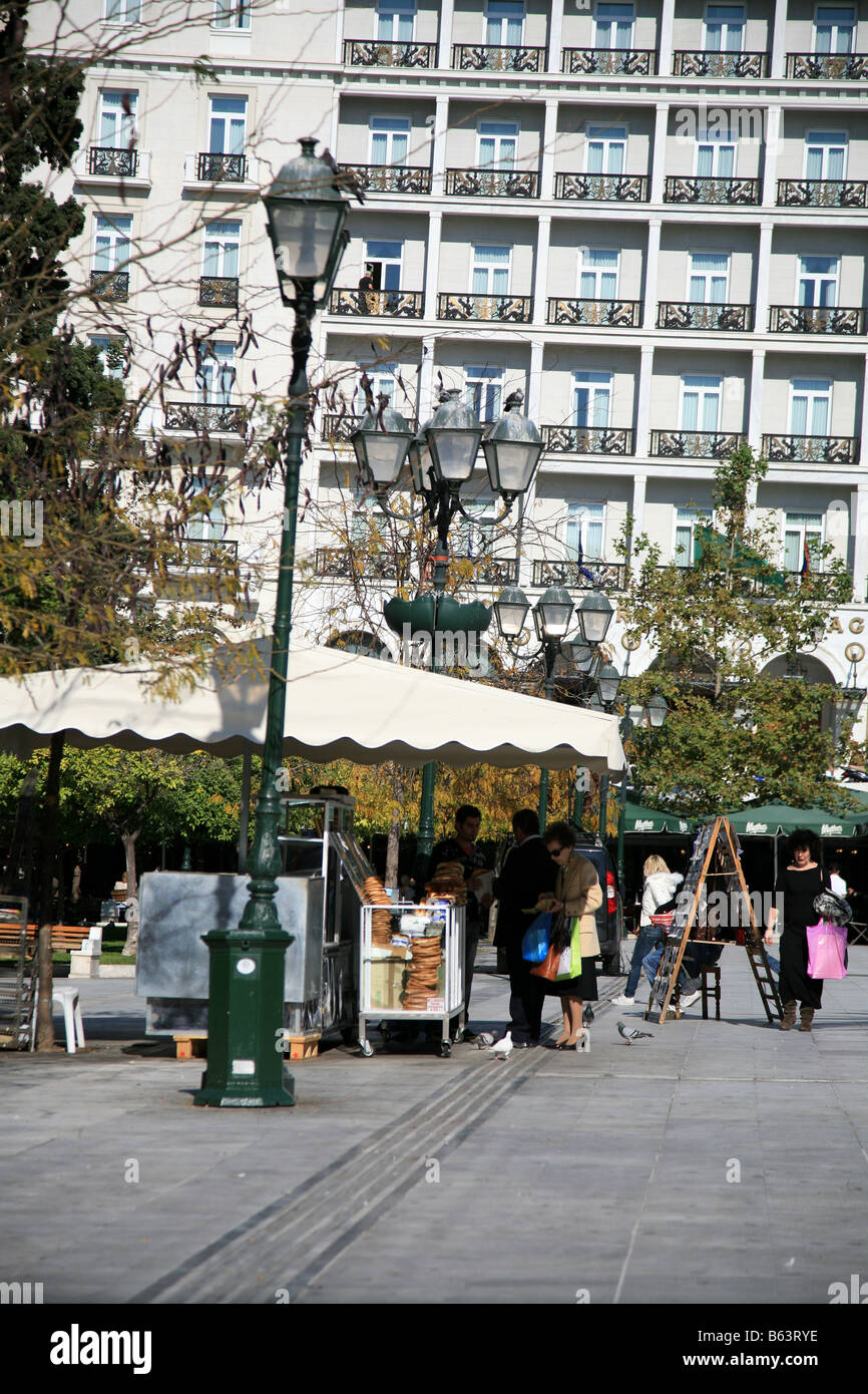 Achat de bagel Banque D'Images