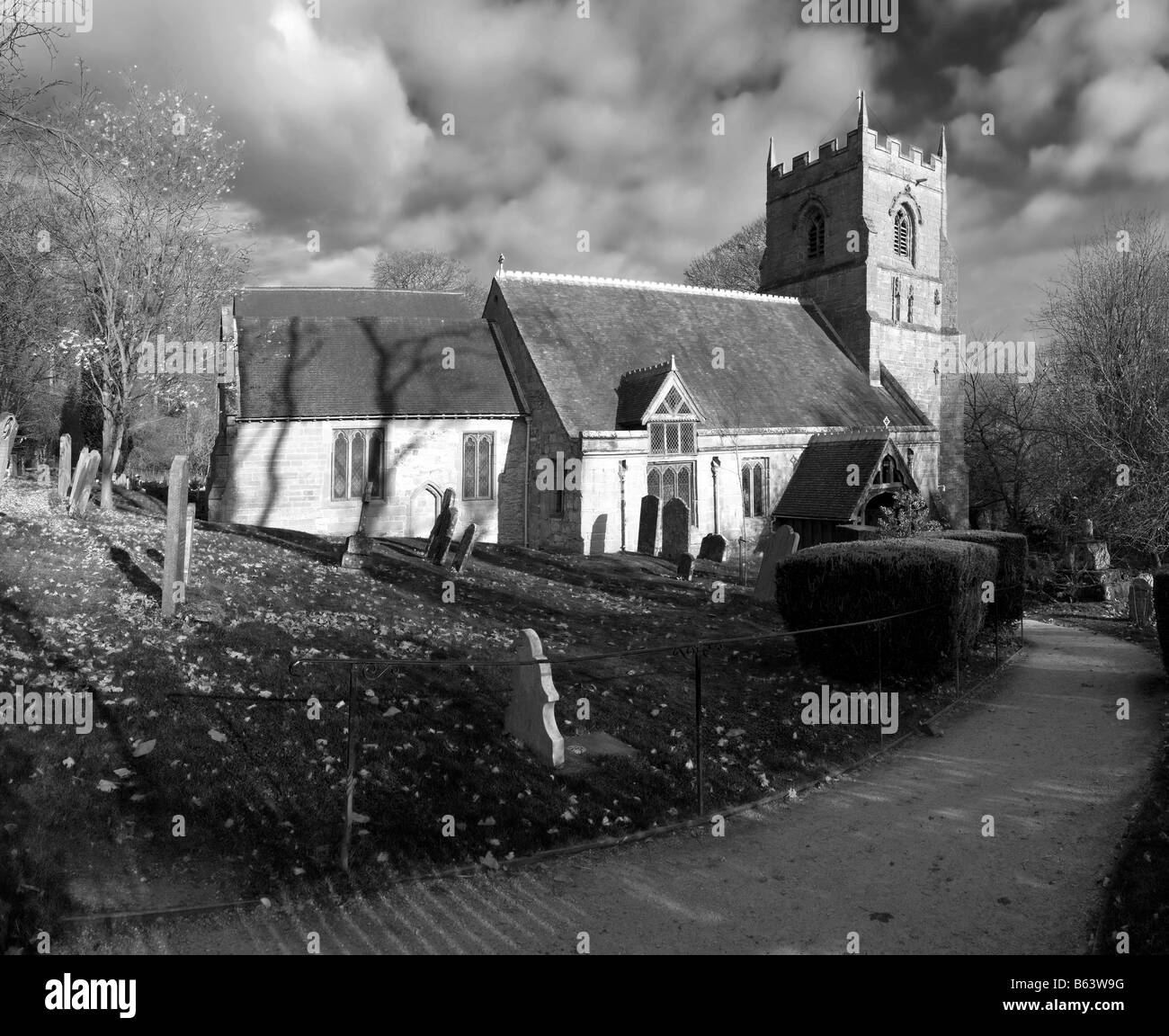 Église cimetière beoley midlands warwickshire Banque D'Images