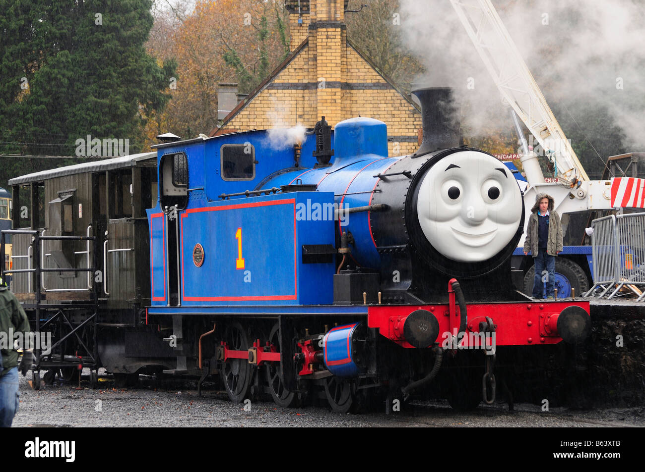 Thomas le réservoir du moteur de l'avent à thème .caractères basés sur la série de fer par Rev.W.Awdry Banque D'Images