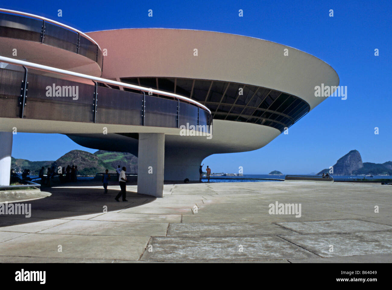 OSCAR NIEMEYER Niteroi Museum Contemporary Art Brésil Banque D'Images