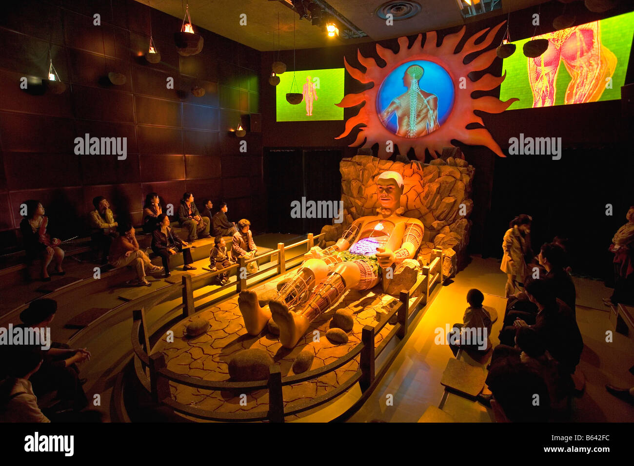 Chine, Shanghai, Shanghai Science and Technology Museum. Le corps humain théâtre. Banque D'Images