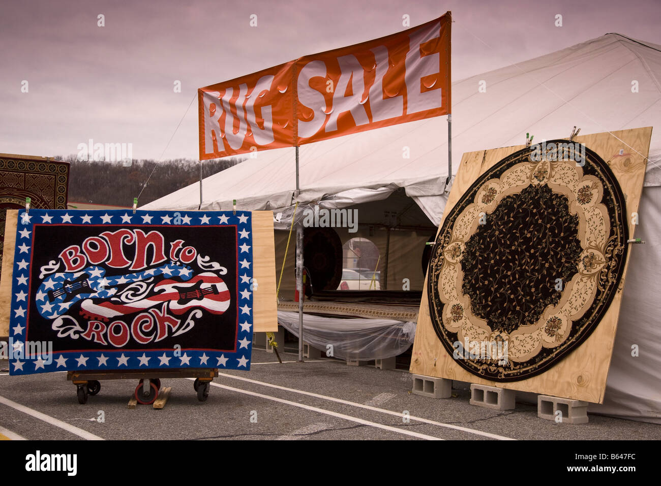 Tapis à vendre Banque D'Images
