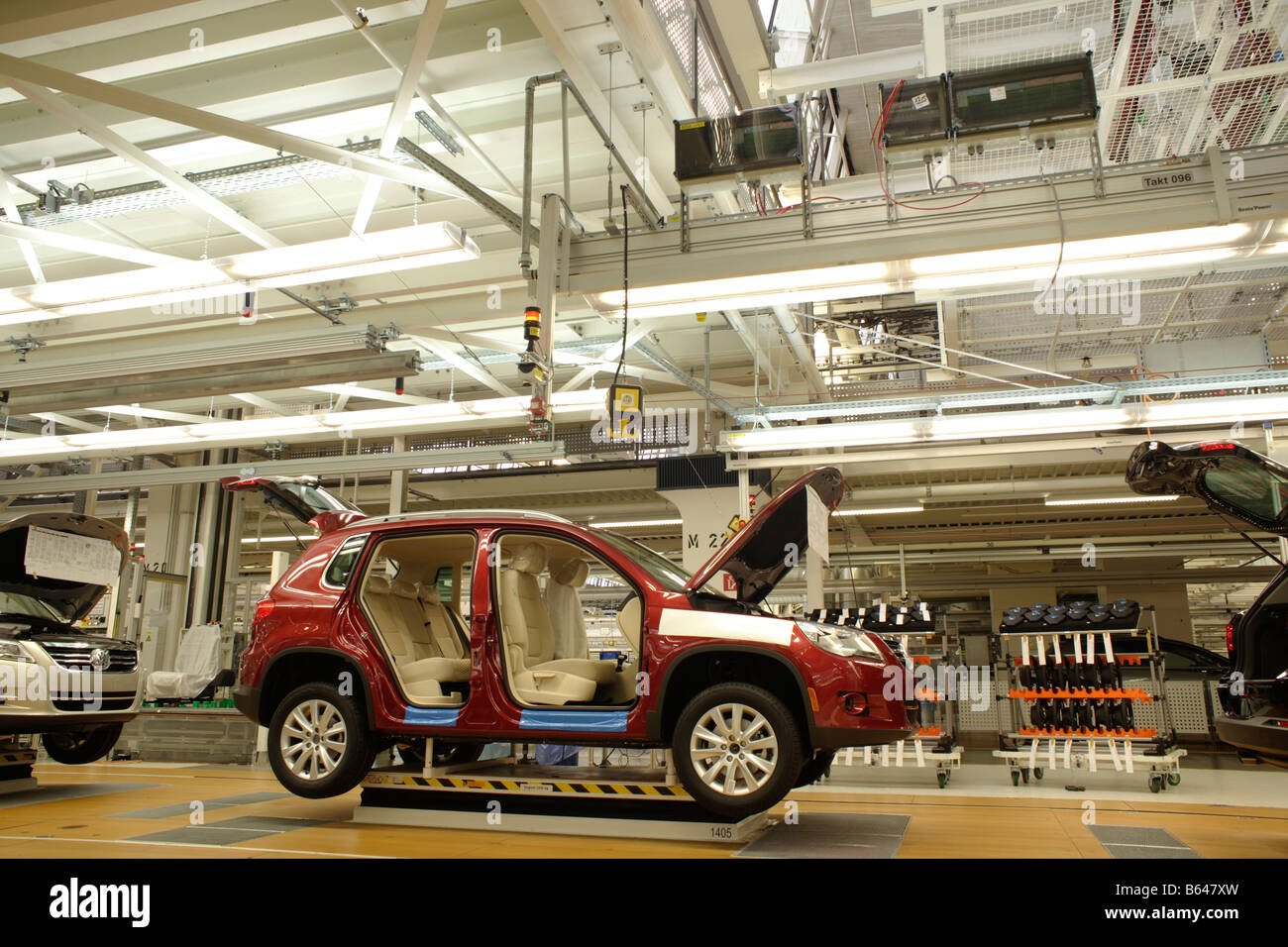 VW Tiguan voiture usine de voitures de production Banque D'Images