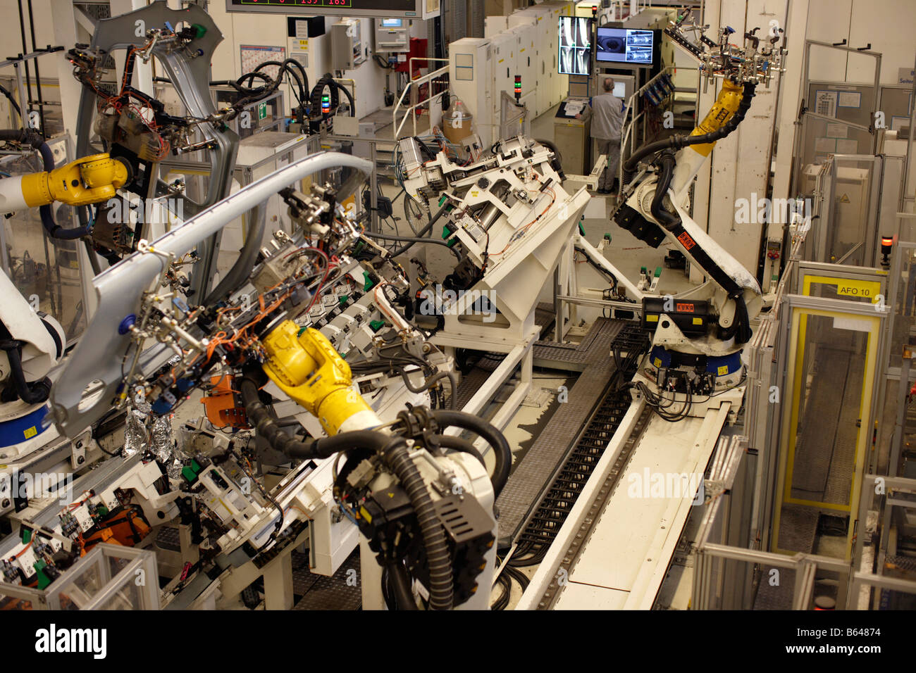 VW Tiguan voiture usine de voitures de production Banque D'Images