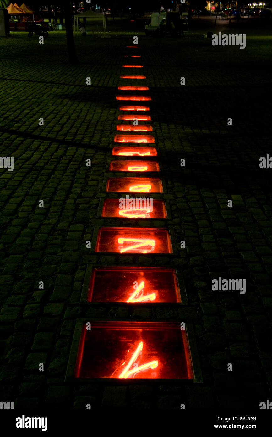 Une photo de certains numéros de séquence de Fibonacci pris à Barcelone Banque D'Images