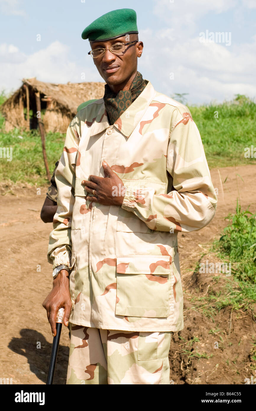 Le chef des rebelles du CNDP du général Nkunda au Congo Banque D'Images
