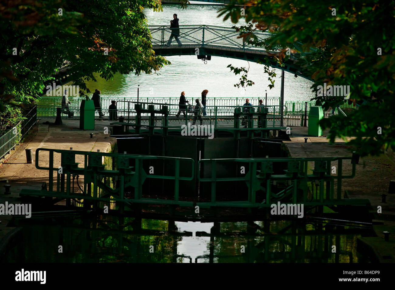 CANAL SAINT MARTIN PARIS FRANCE Banque D'Images